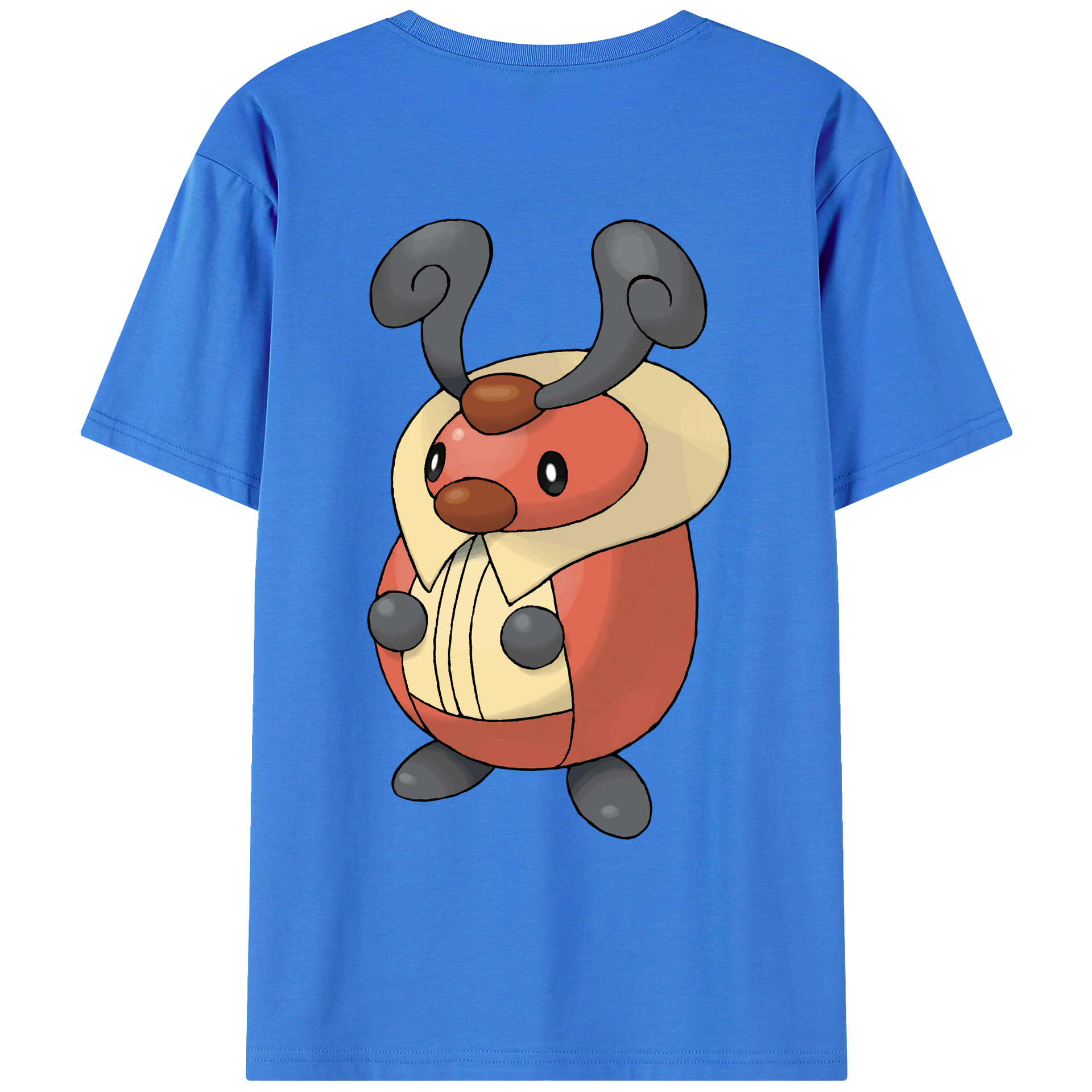 （画像用） ポケットモンスター Pokémon 綿100％ メンズ半袖Tシャツ（バックプリント） 通気性