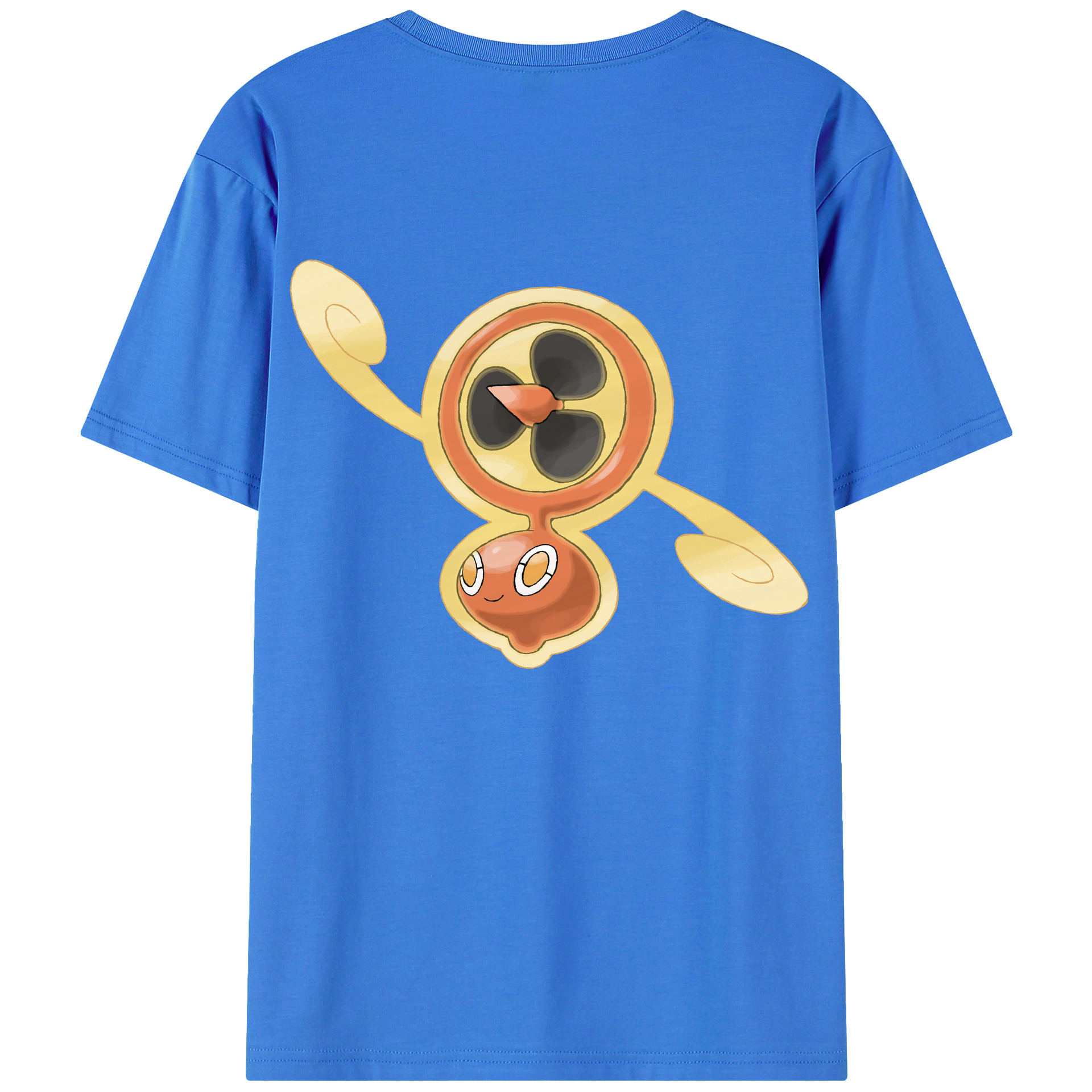 （画像用） ポケットモンスター Pokémon 綿100％ メンズ半袖Tシャツ（バックプリント） 通気性