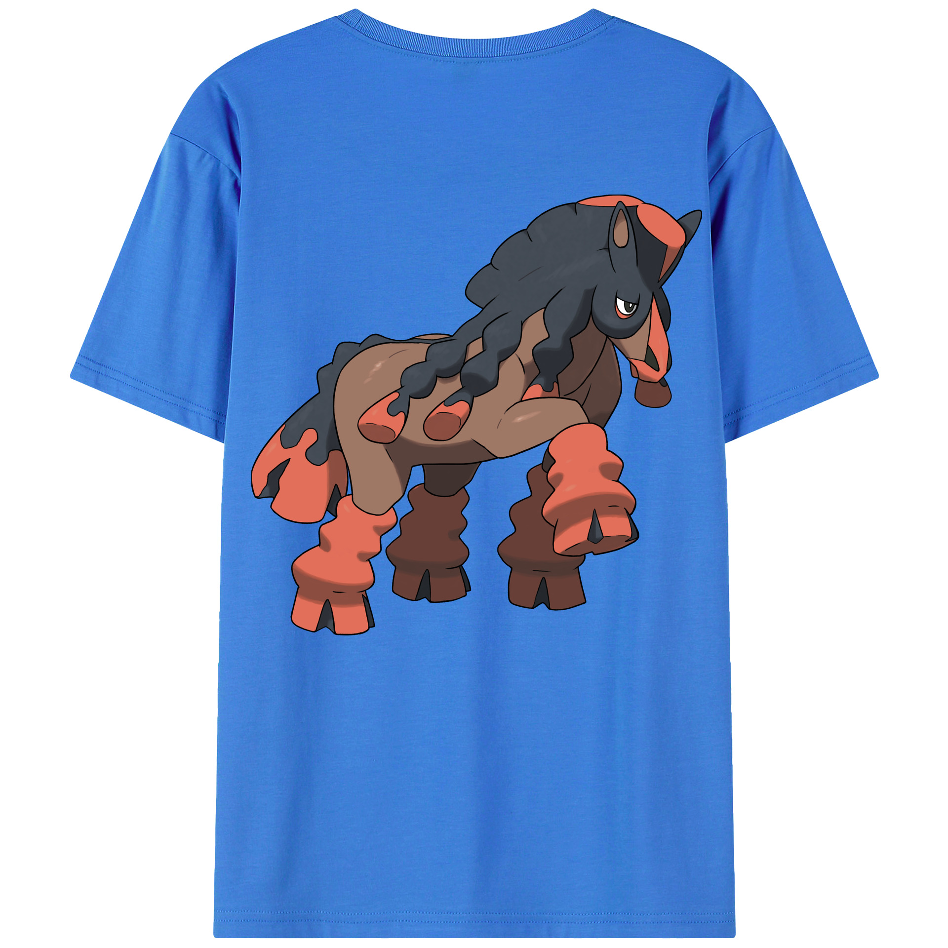 （画像用） ポケットモンスター Pokémon 綿100％ メンズ半袖Tシャツ（バックプリント） 通気性