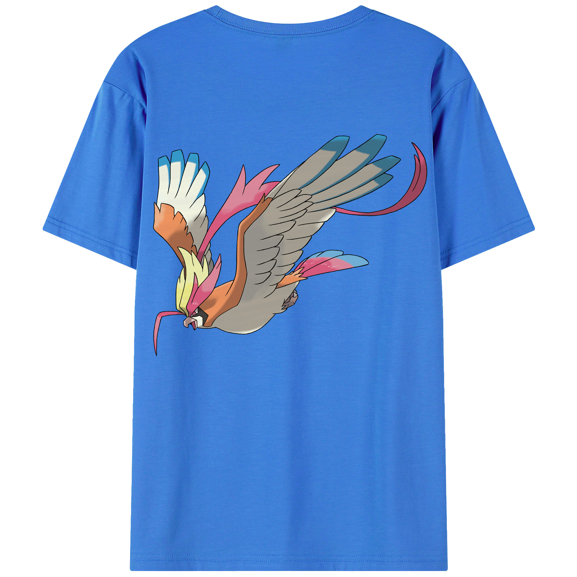 （画像用） ポケットモンスター Pokémon 綿100％ メンズ半袖Tシャツ（バックプリント） 通気性
