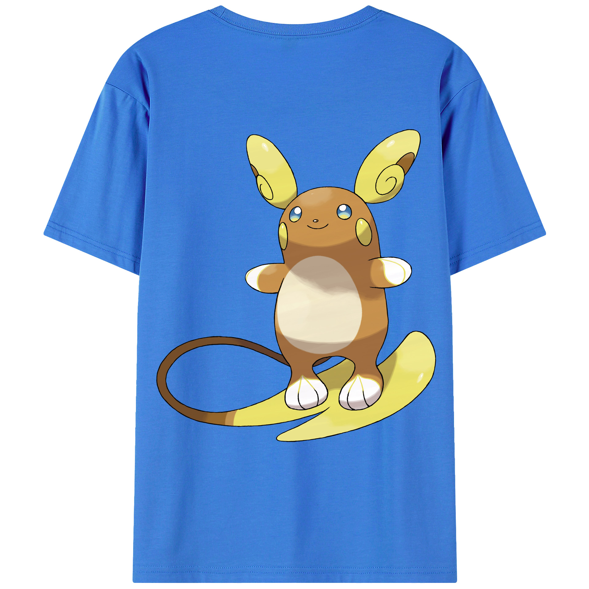 （画像用） ポケットモンスター Pokémon 綿100％ メンズ半袖Tシャツ（バックプリント） 通気性