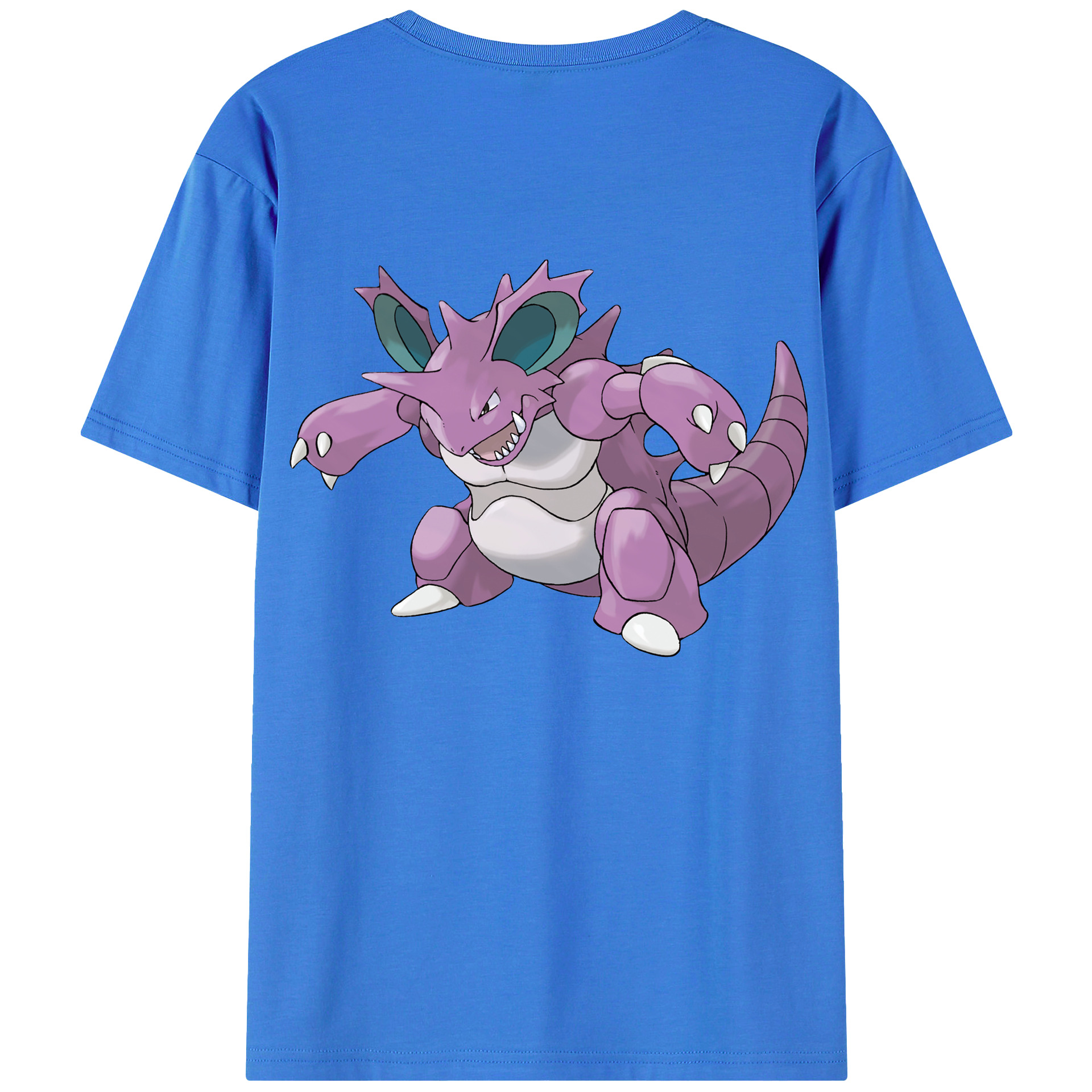 （画像用） ポケットモンスター Pokémon 綿100％ メンズ半袖Tシャツ（バックプリント） 通気性