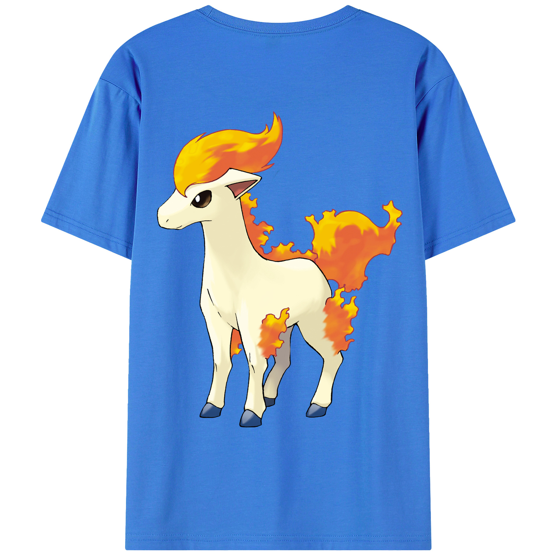 （画像用） ポケットモンスター Pokémon 綿100％ メンズ半袖Tシャツ（バックプリント） 通気性