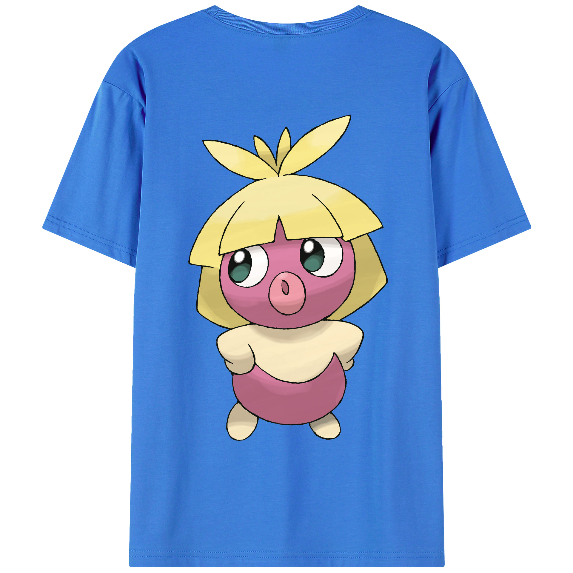 （画像用） ポケットモンスター Pokémon 綿100％ メンズ半袖Tシャツ（バックプリント） 通気性