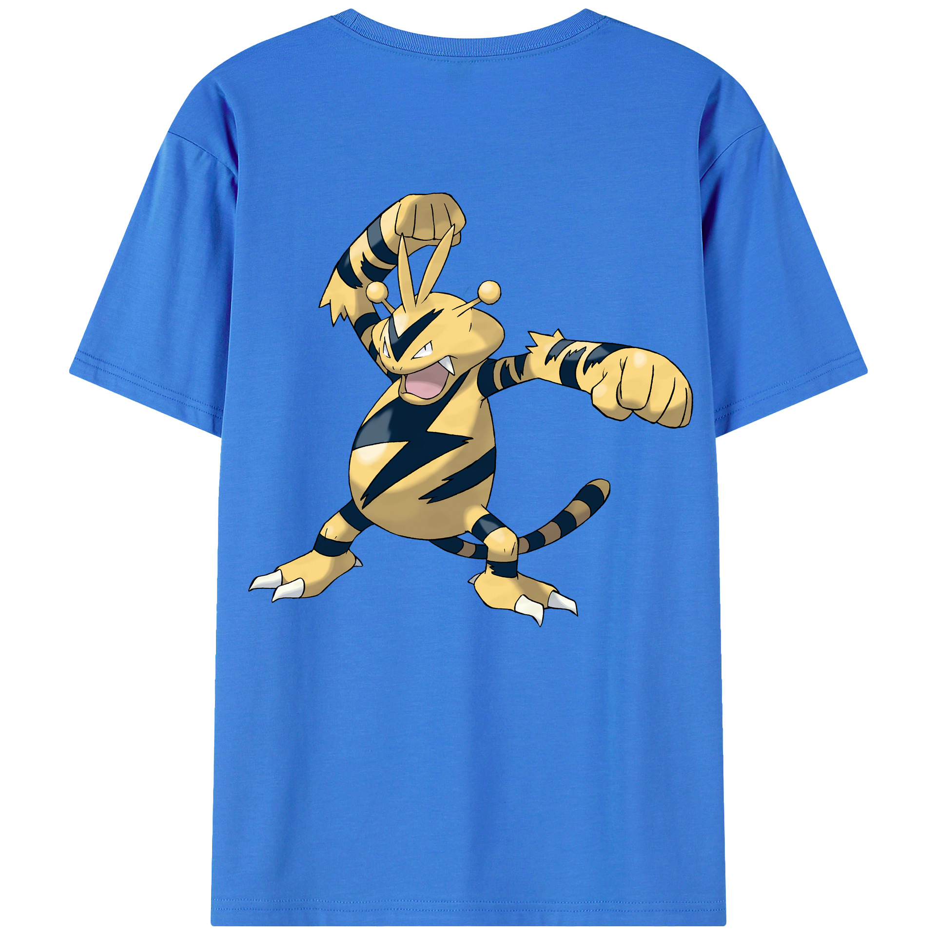 （画像用） ポケットモンスター Pokémon 綿100％ メンズ半袖Tシャツ（バックプリント） 通気性