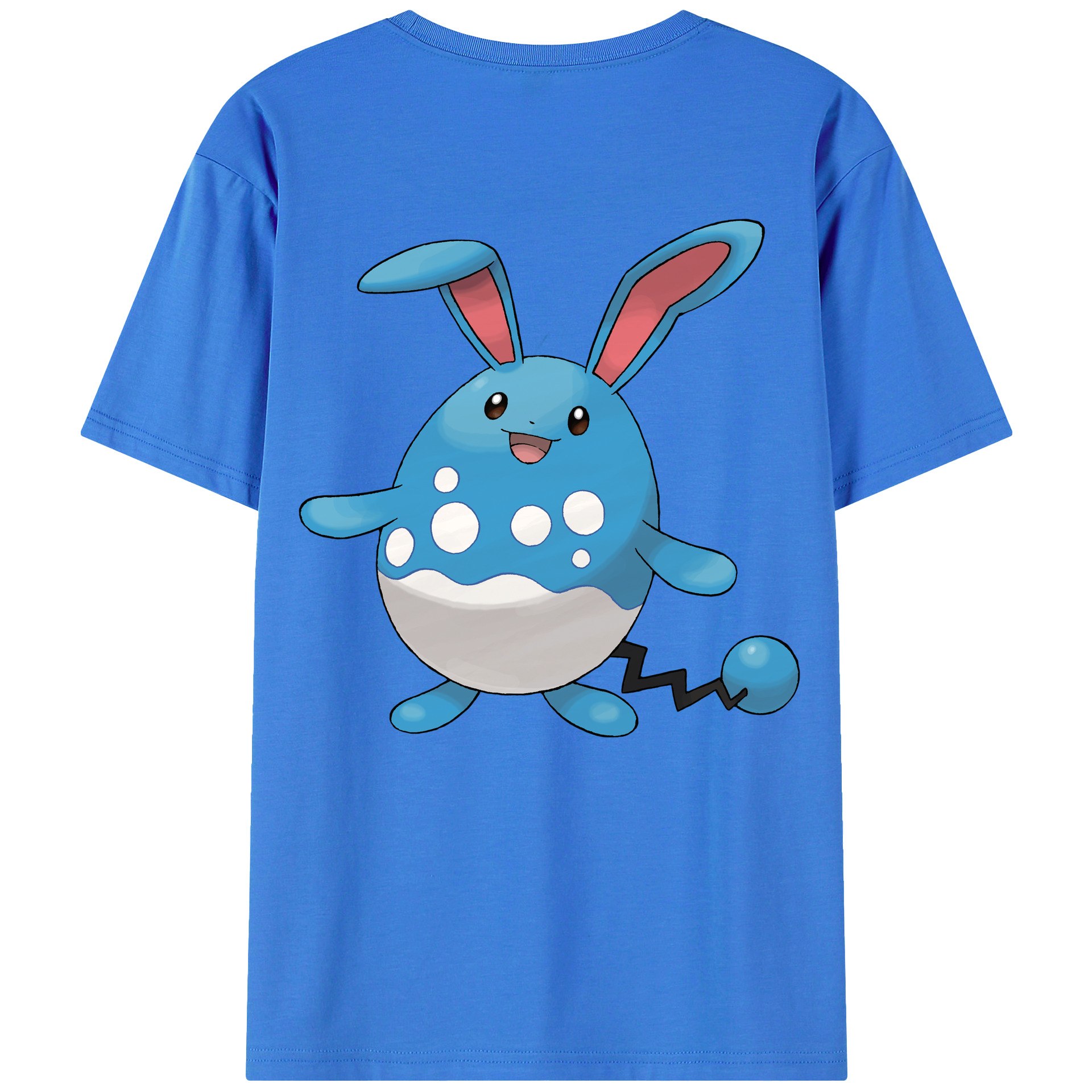 （画像用） ポケットモンスター Pokémon 綿100％ メンズ半袖Tシャツ（バックプリント） 通気性