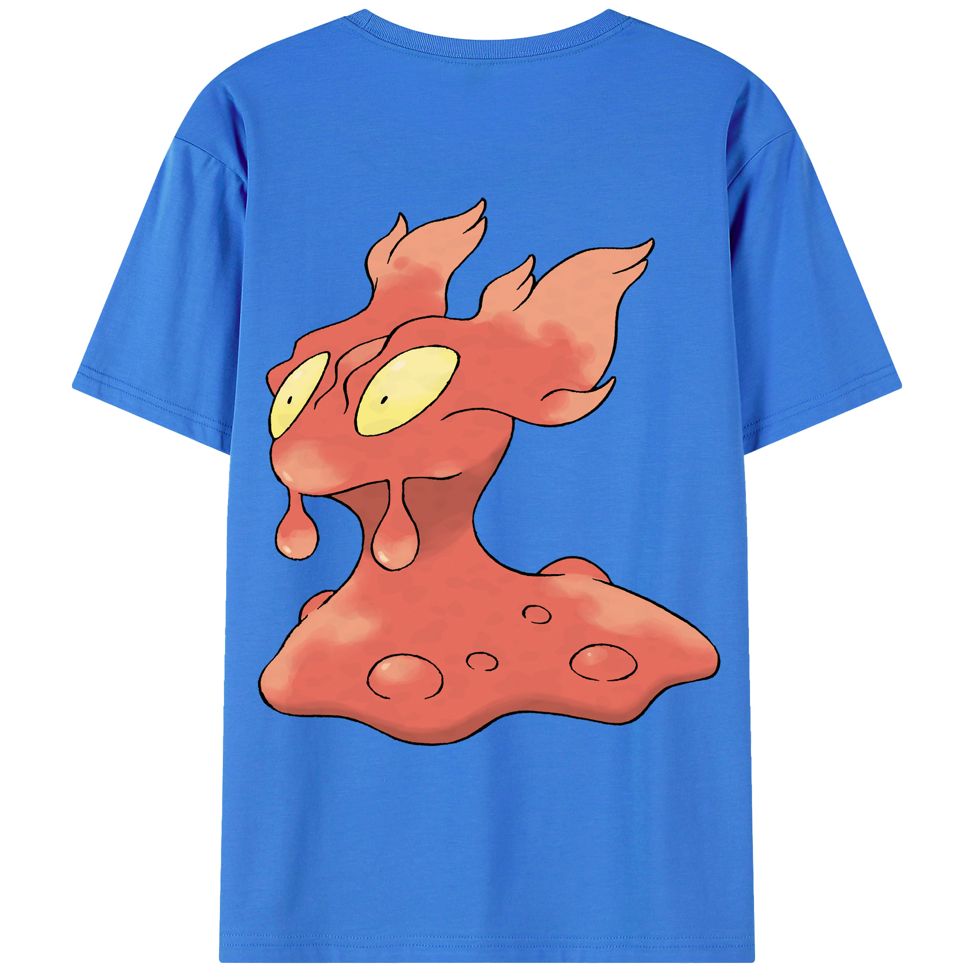 （画像用） ポケットモンスター Pokémon 綿100％ メンズ半袖Tシャツ（バックプリント） 通気性
