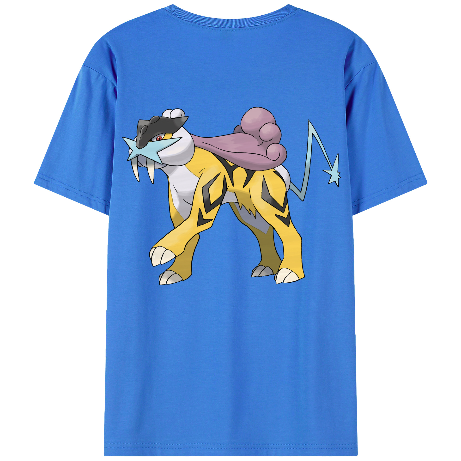 （画像用） ポケットモンスター Pokémon 綿100％ メンズ半袖Tシャツ（バックプリント） 通気性