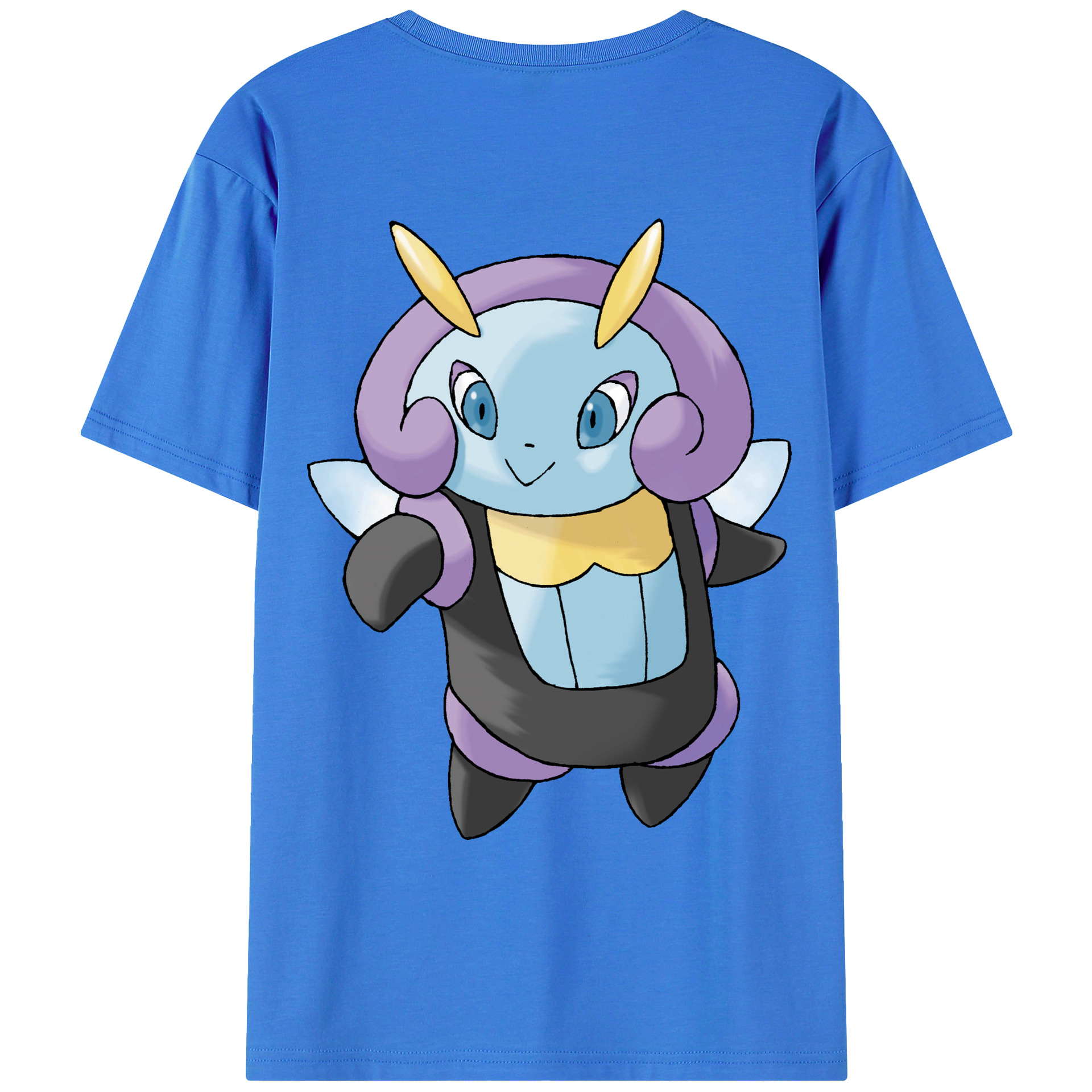 （画像用） ポケットモンスター Pokémon 綿100％ メンズ半袖Tシャツ（バックプリント） 通気性