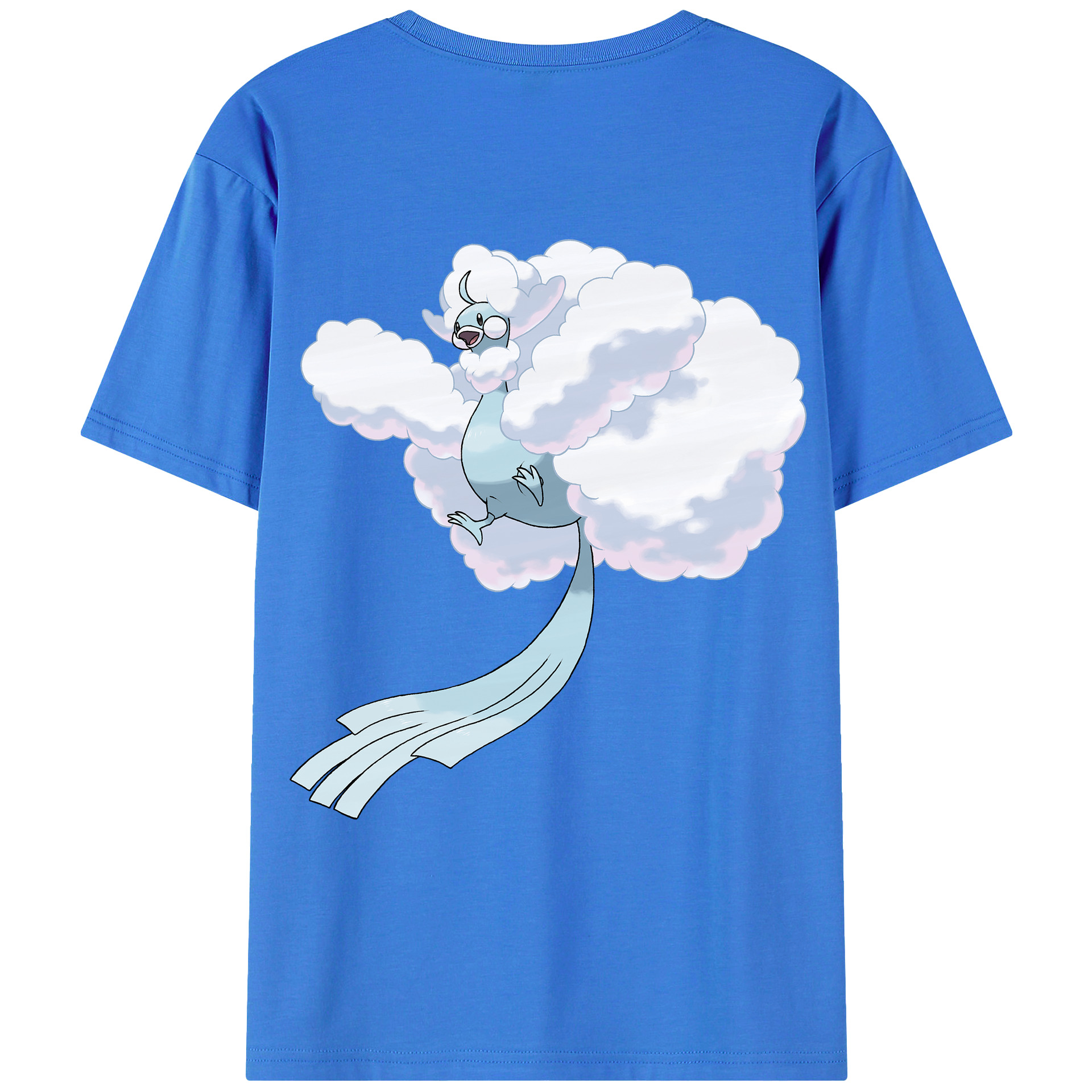 （画像用） ポケットモンスター Pokémon 綿100％ メンズ半袖Tシャツ（バックプリント） 通気性