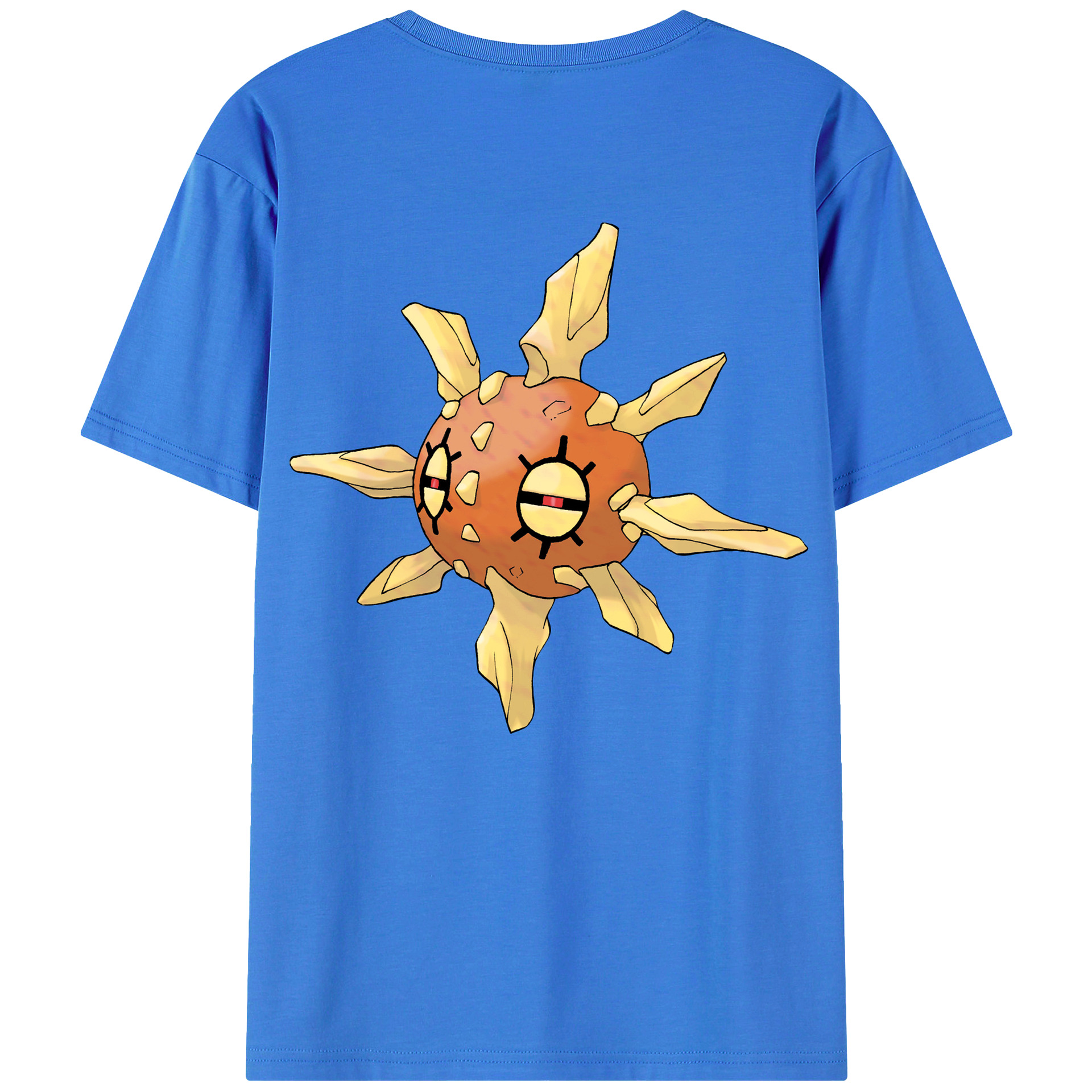 （画像用） ポケットモンスター Pokémon 綿100％ メンズ半袖Tシャツ（バックプリント） 通気性