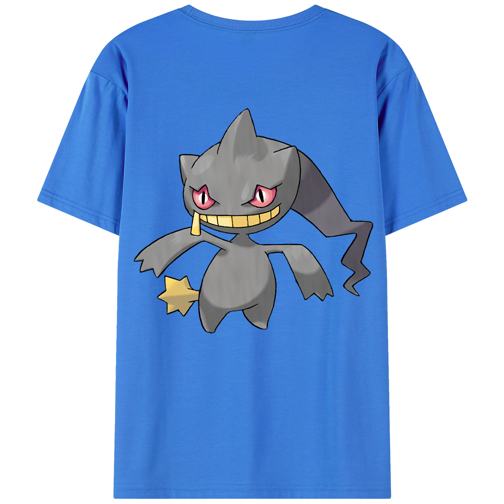 （画像用） ポケットモンスター Pokémon 綿100％ メンズ半袖Tシャツ（バックプリント） 通気性