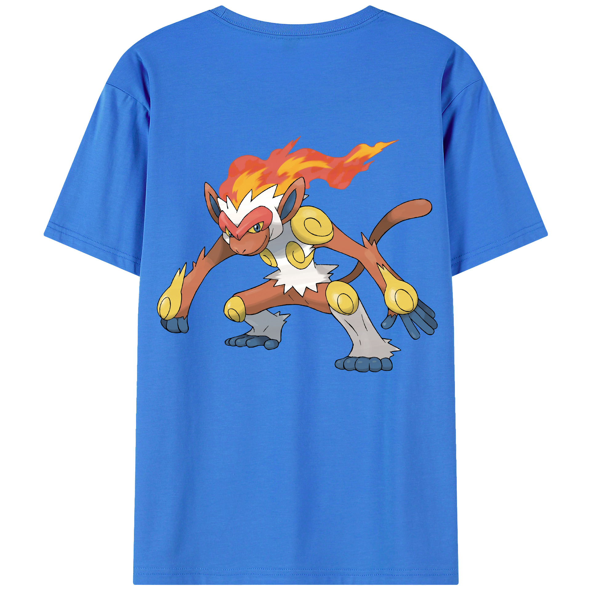 （画像用） ポケットモンスター Pokémon 綿100％ メンズ半袖Tシャツ（バックプリント） 通気性