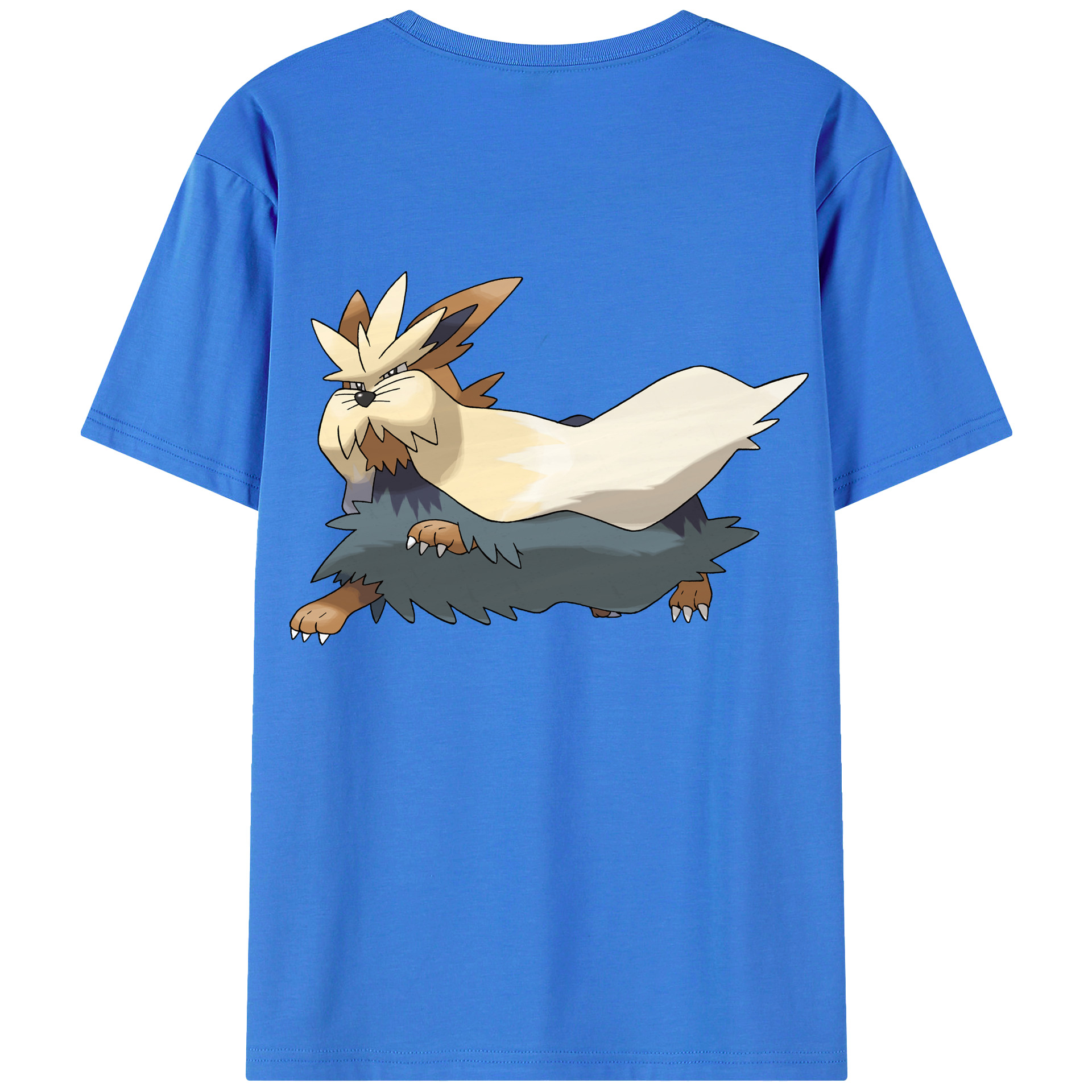 （画像用） ポケットモンスター Pokémon 綿100％ メンズ半袖Tシャツ（バックプリント） 通気性