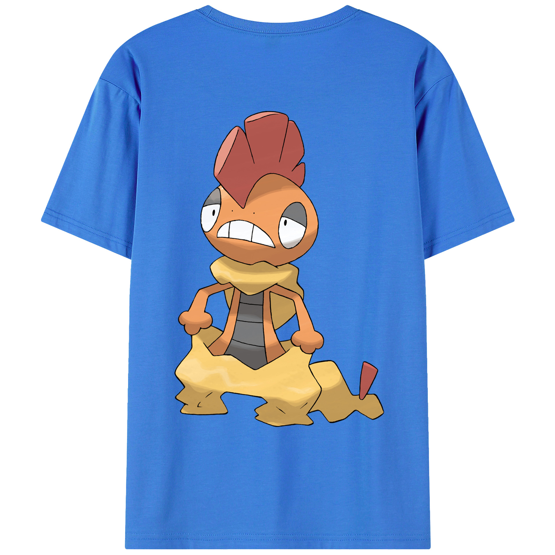 （画像用） ポケットモンスター Pokémon 綿100％ メンズ半袖Tシャツ（バックプリント） 通気性