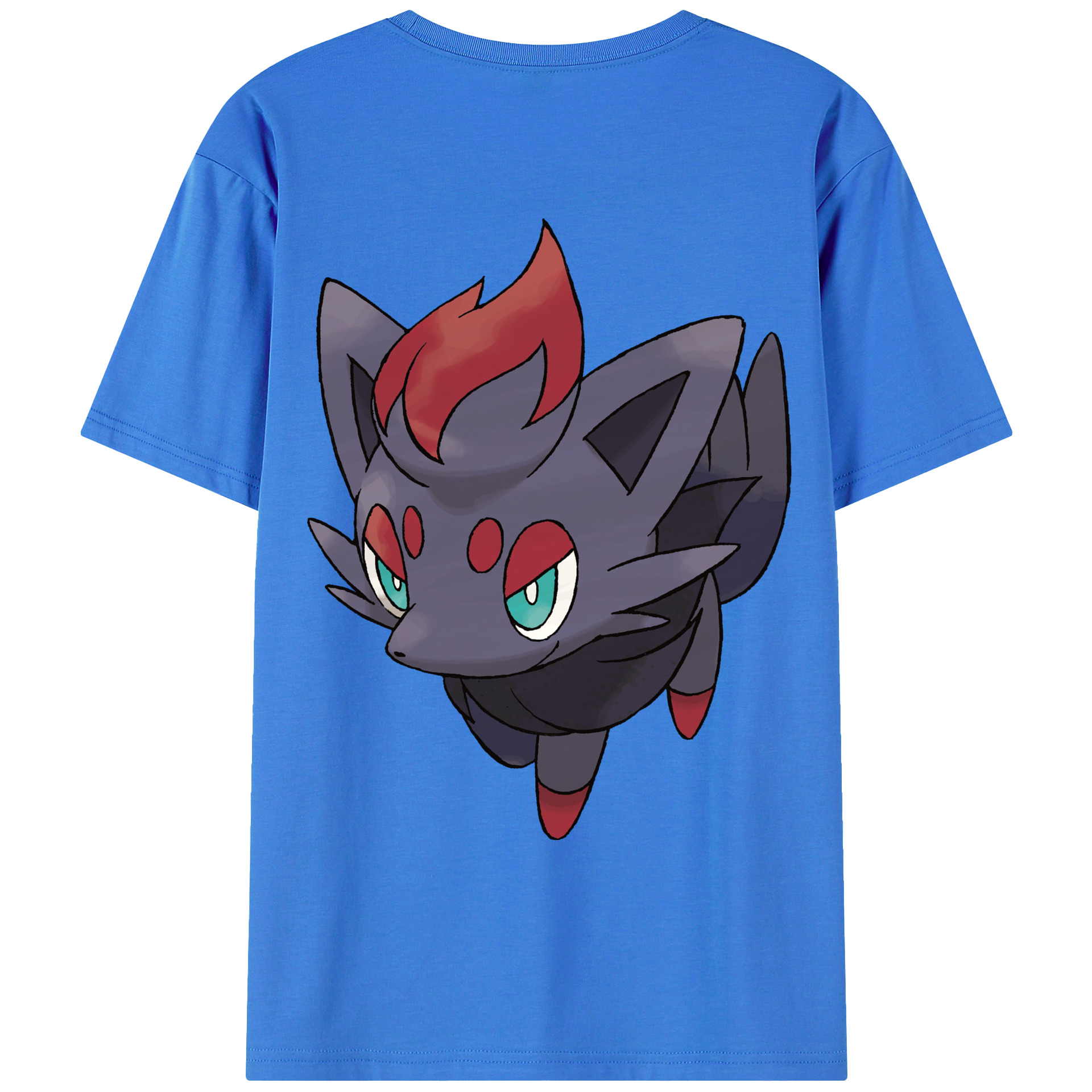 （画像用） ポケットモンスター Pokémon 綿100％ メンズ半袖Tシャツ（バックプリント） 通気性