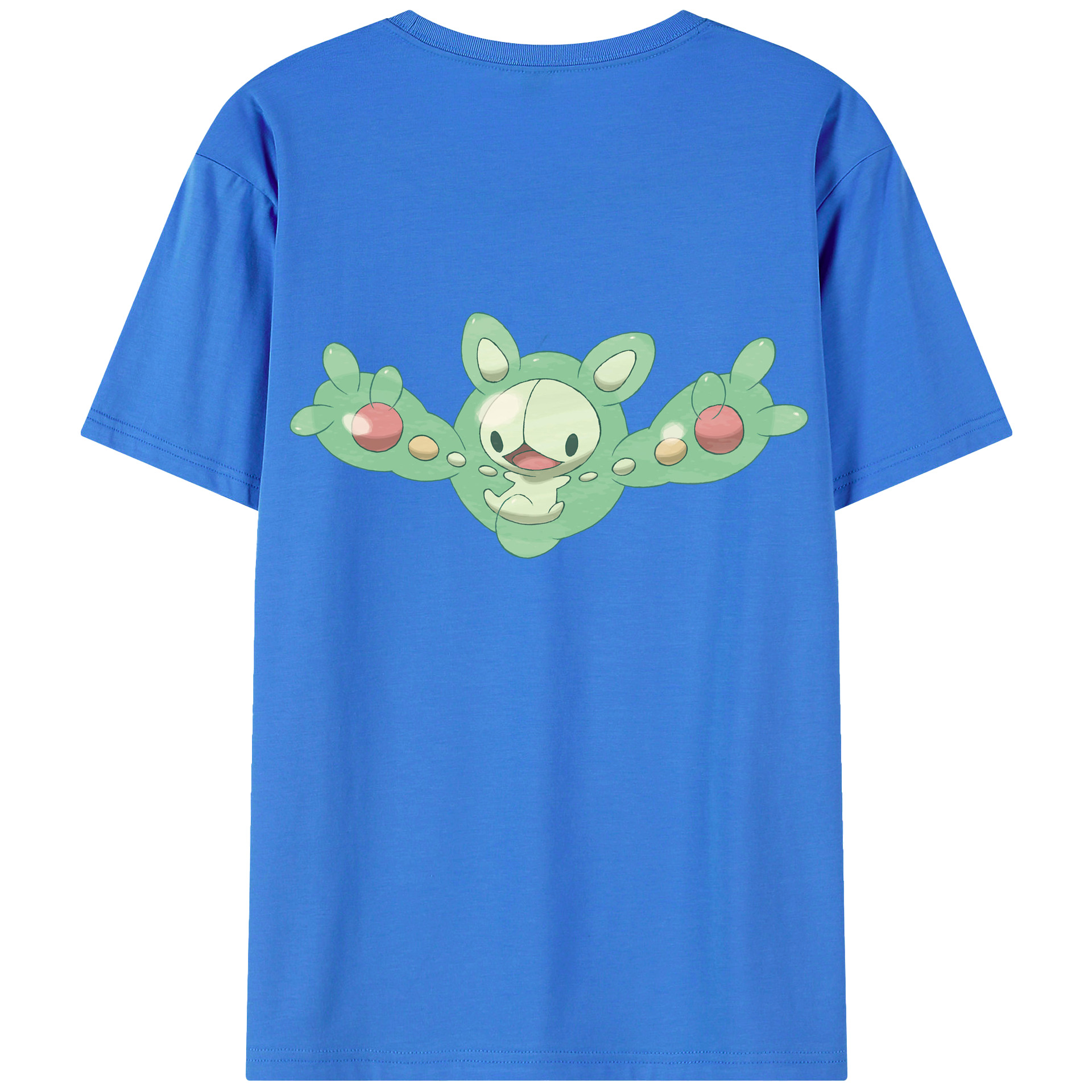 （画像用） ポケットモンスター Pokémon 綿100％ メンズ半袖Tシャツ（バックプリント） 通気性