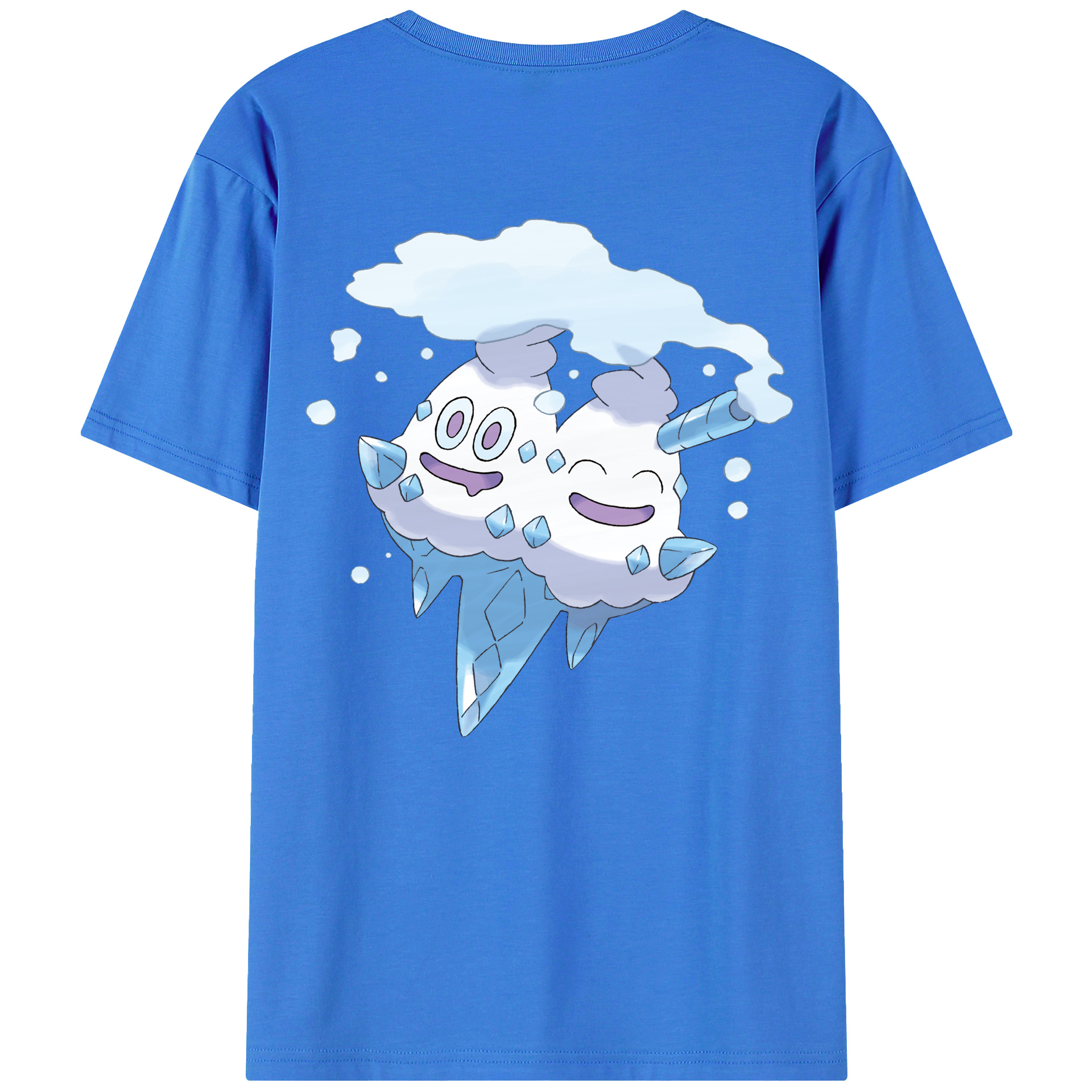 （画像用） ポケットモンスター Pokémon 綿100％ メンズ半袖Tシャツ（バックプリント） 通気性