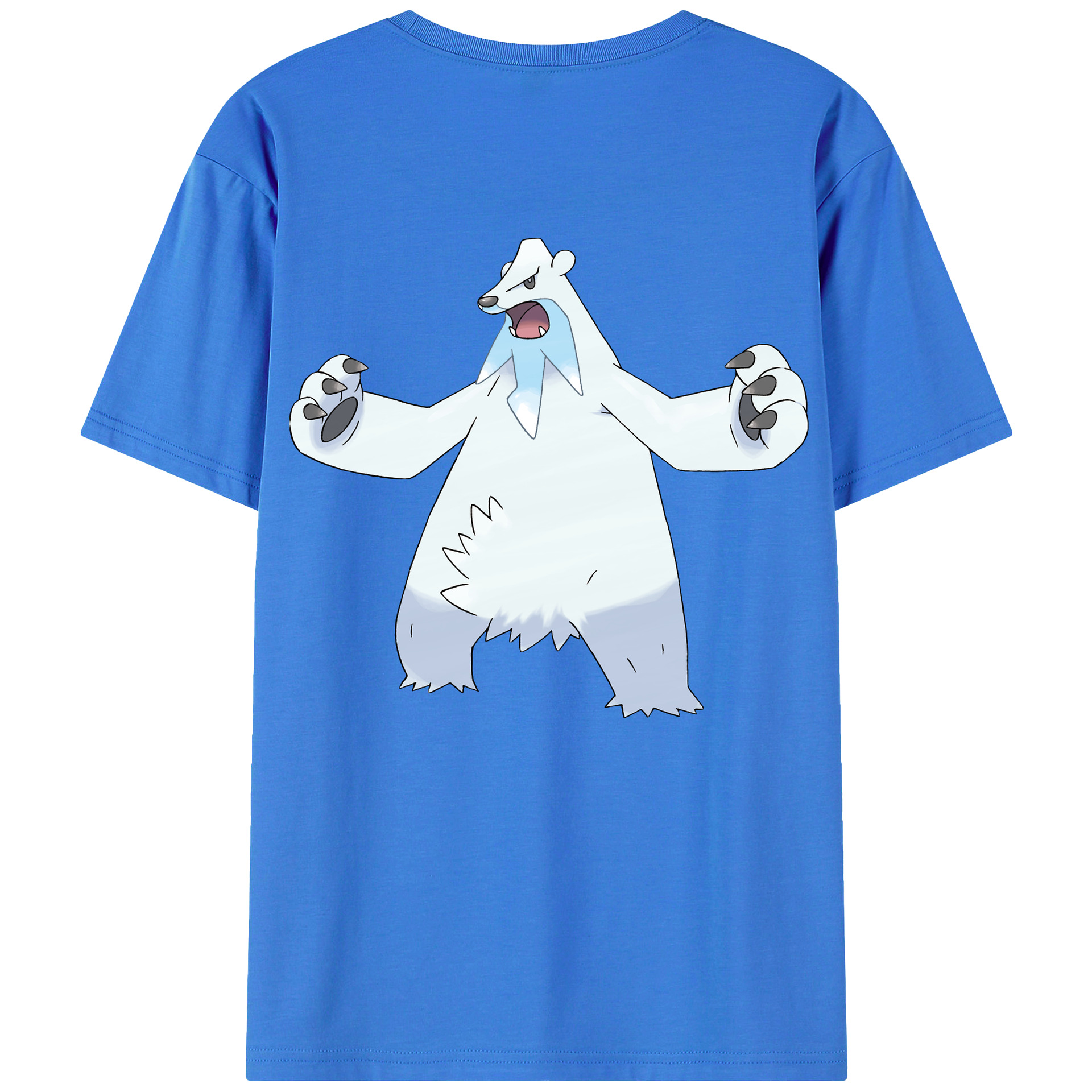 （画像用） ポケットモンスター Pokémon 綿100％ メンズ半袖Tシャツ（バックプリント） 通気性