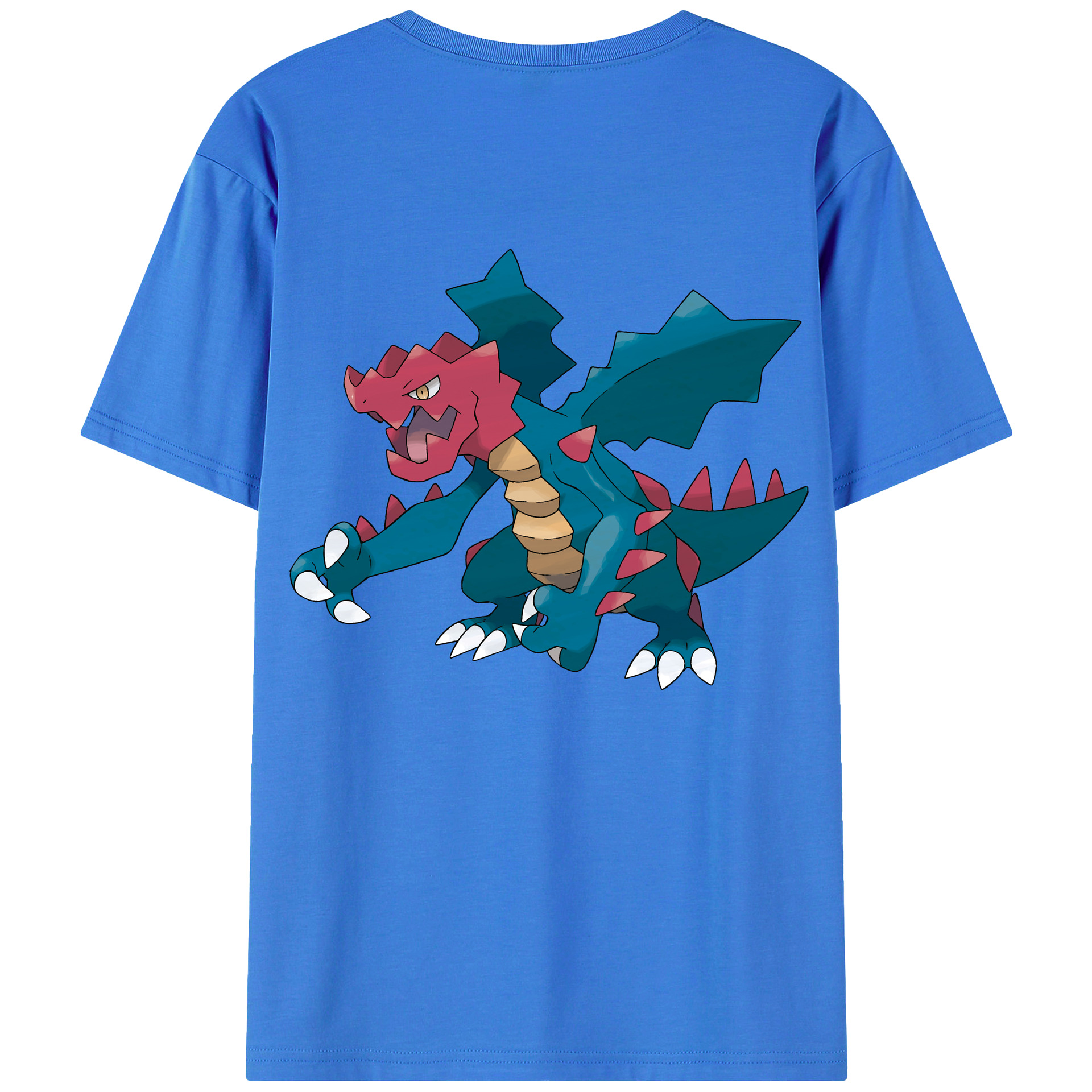 （画像用） ポケットモンスター Pokémon 綿100％ メンズ半袖Tシャツ（バックプリント） 通気性