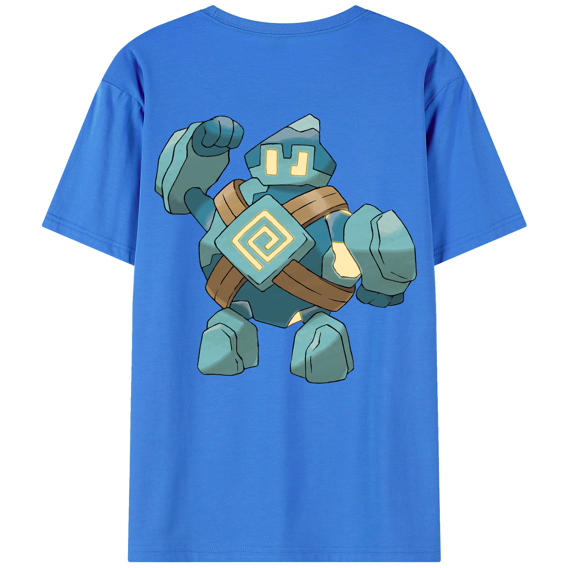 （画像用） ポケットモンスター Pokémon 綿100％ メンズ半袖Tシャツ（バックプリント） 通気性