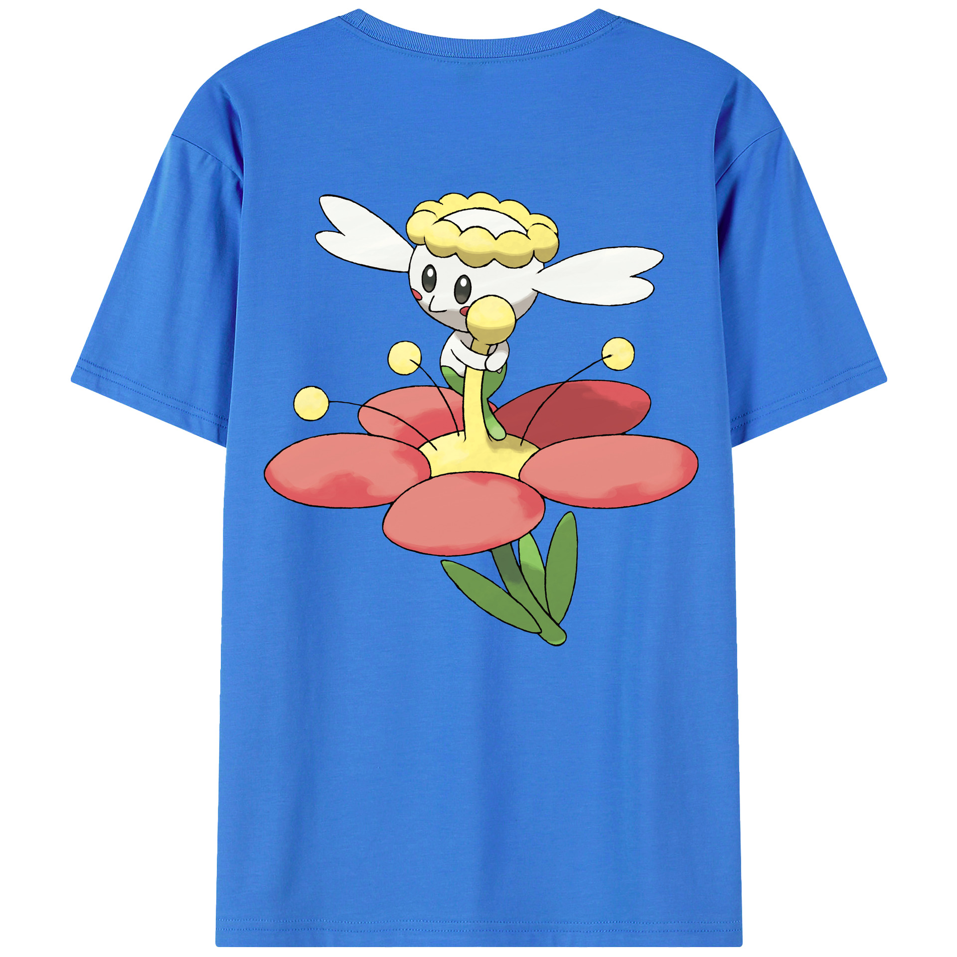 （画像用） ポケットモンスター Pokémon 綿100％ メンズ半袖Tシャツ（バックプリント） 通気性