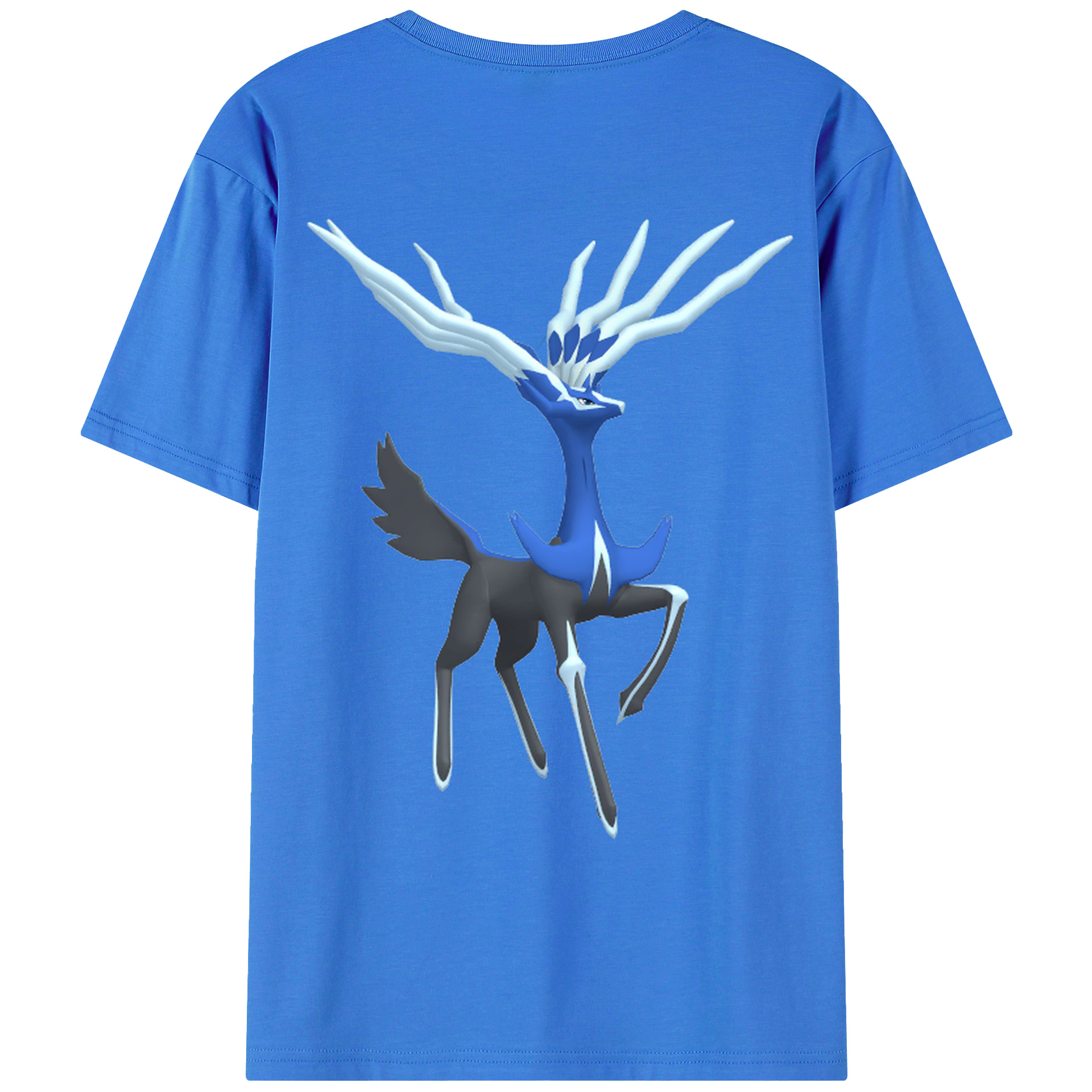 （画像用） ポケットモンスター Pokémon 綿100％ メンズ半袖Tシャツ（バックプリント） 通気性