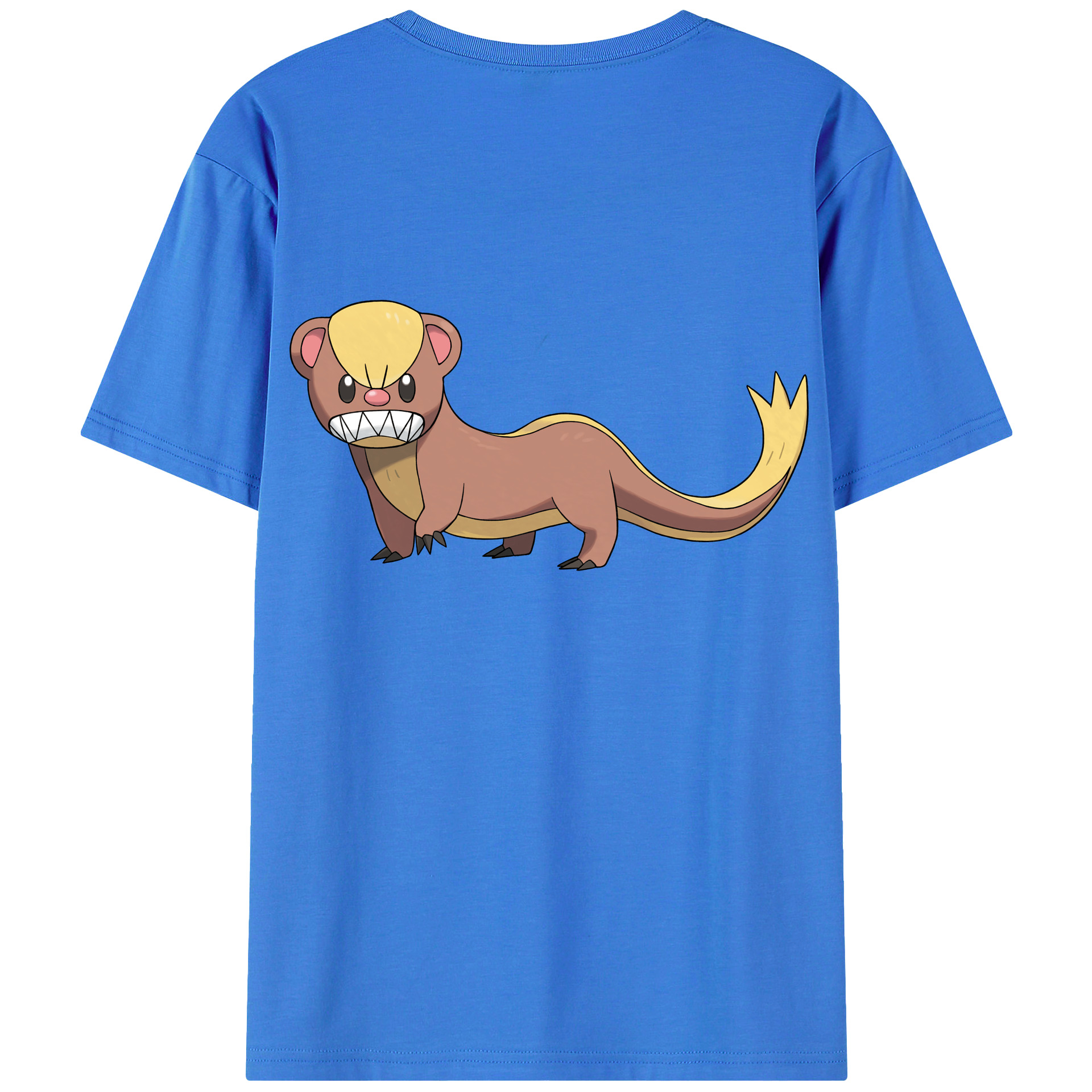 （画像用） ポケットモンスター Pokémon 綿100％ メンズ半袖Tシャツ（バックプリント） 通気性