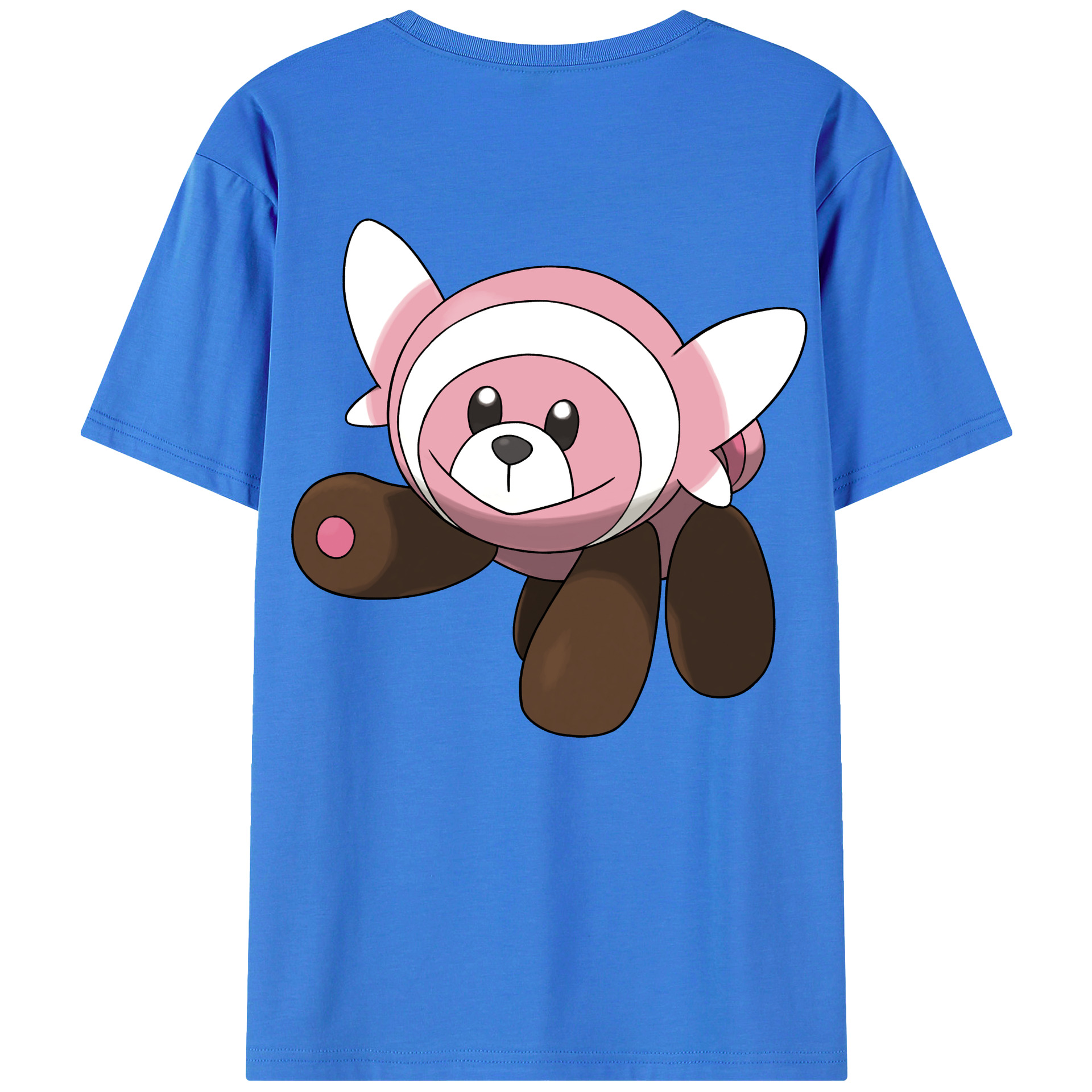 （画像用） ポケットモンスター Pokémon 綿100％ メンズ半袖Tシャツ（バックプリント） 通気性
