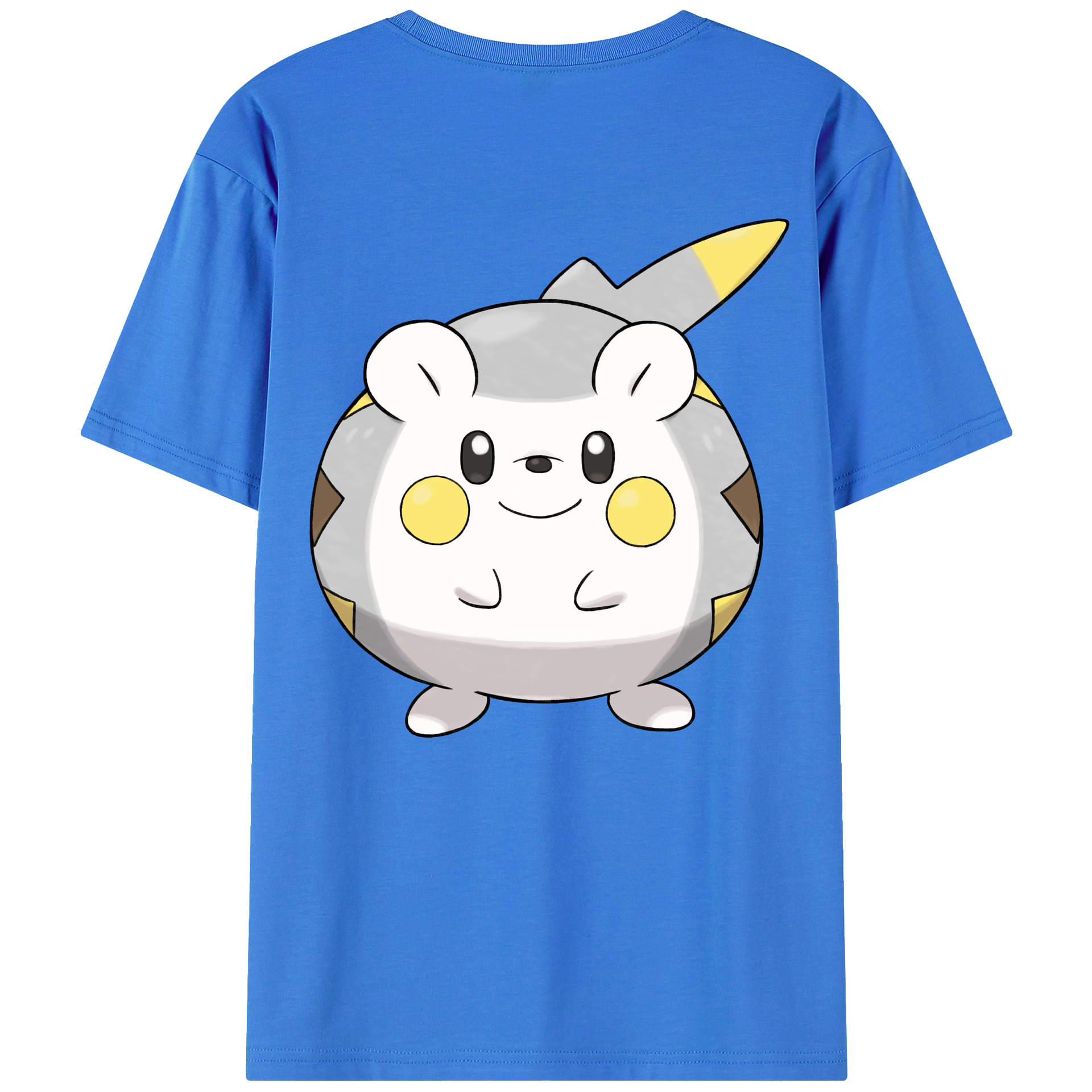 （画像用） ポケットモンスター Pokémon 綿100％ メンズ半袖Tシャツ（バックプリント） 通気性