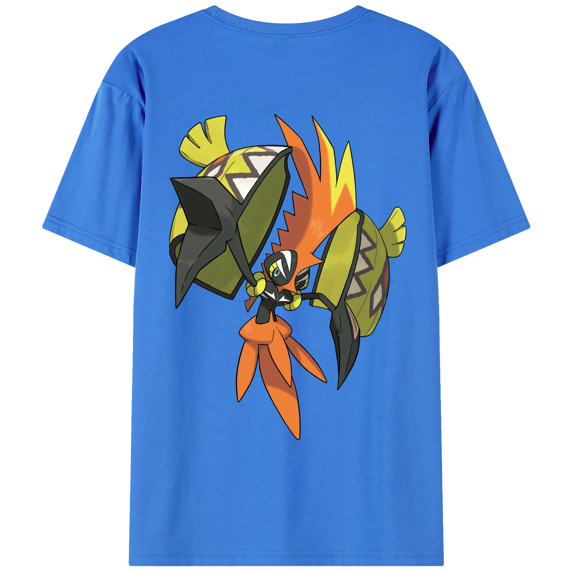 （画像用） ポケットモンスター Pokémon 綿100％ メンズ半袖Tシャツ（バックプリント） 通気性