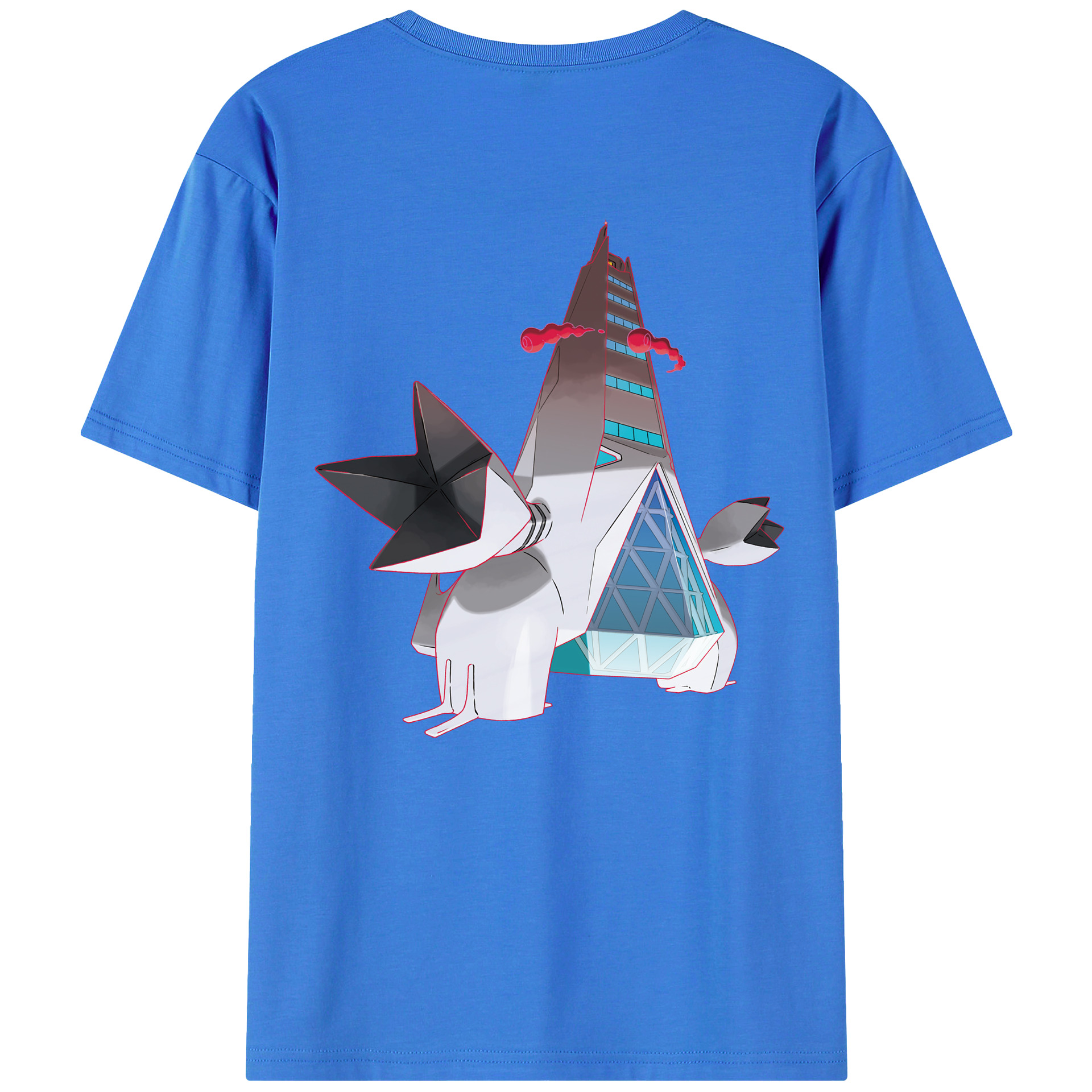 （画像用） ポケットモンスター Pokémon 綿100％ メンズ半袖Tシャツ（バックプリント） 通気性
