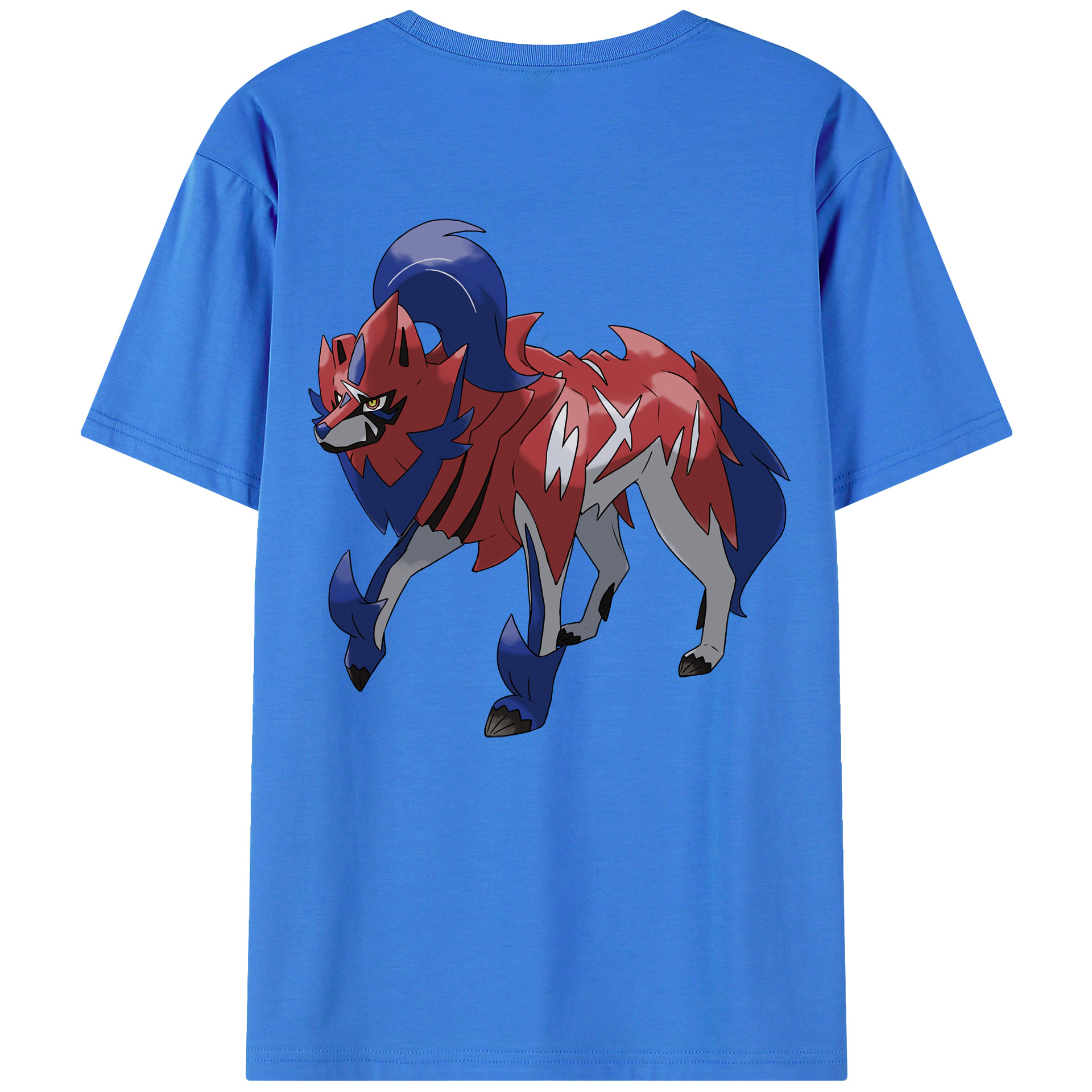 （画像用） ポケットモンスター Pokémon 綿100％ メンズ半袖Tシャツ（バックプリント） 通気性