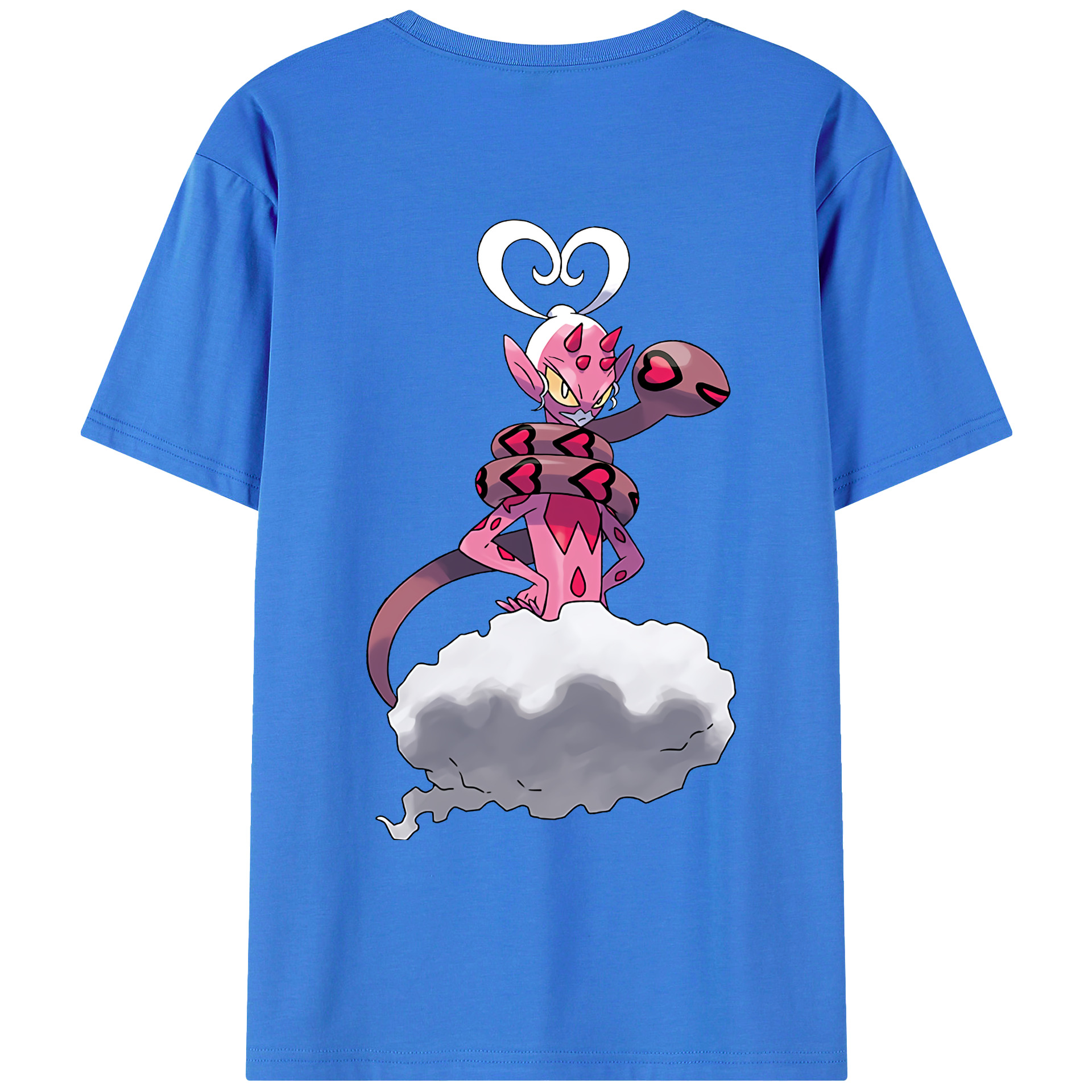 （画像用） ポケットモンスター Pokémon 綿100％ メンズ半袖Tシャツ（バックプリント） 通気性
