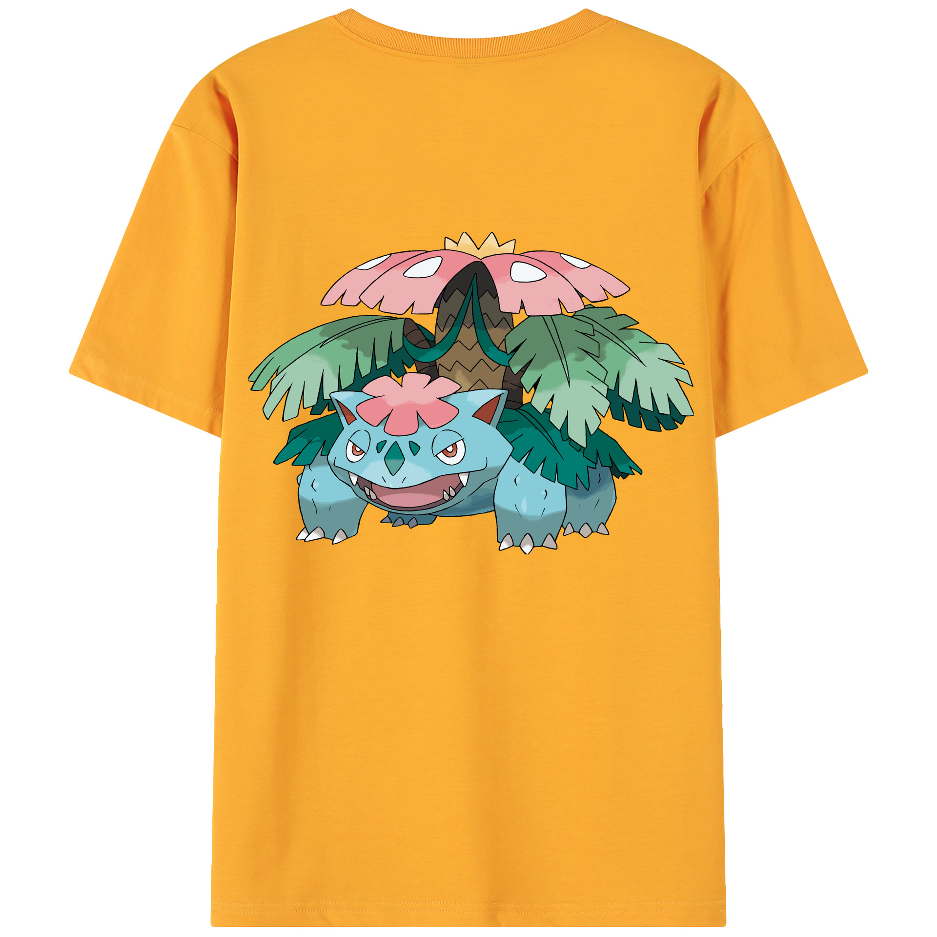 （画像用） ポケットモンスター Pokémon 綿100％ メンズ半袖Tシャツ（バックプリント） 通気性
