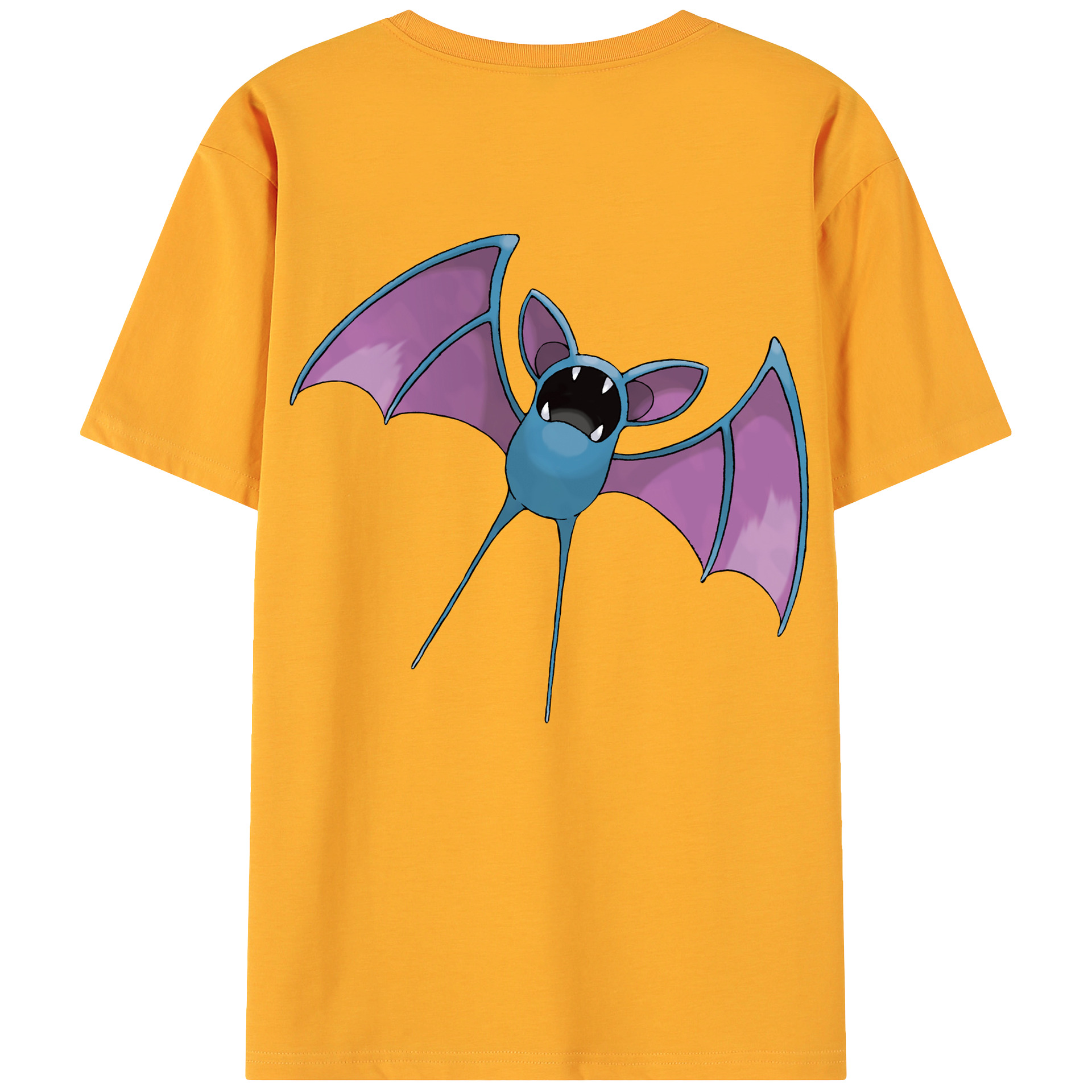 （画像用） ポケットモンスター Pokémon 綿100％ メンズ半袖Tシャツ（バックプリント） 通気性