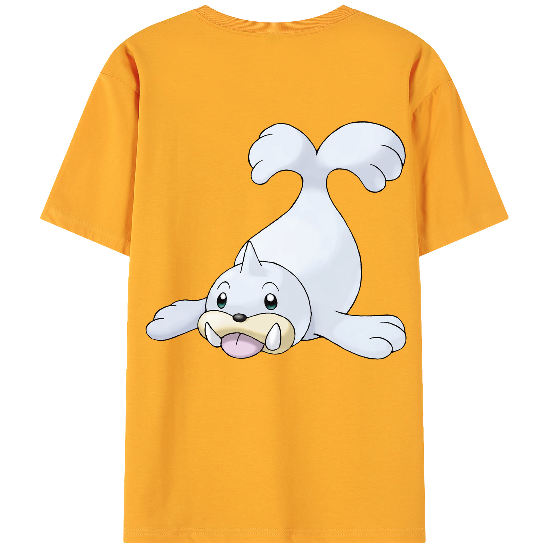 （画像用） ポケットモンスター Pokémon 綿100％ メンズ半袖Tシャツ（バックプリント） 通気性