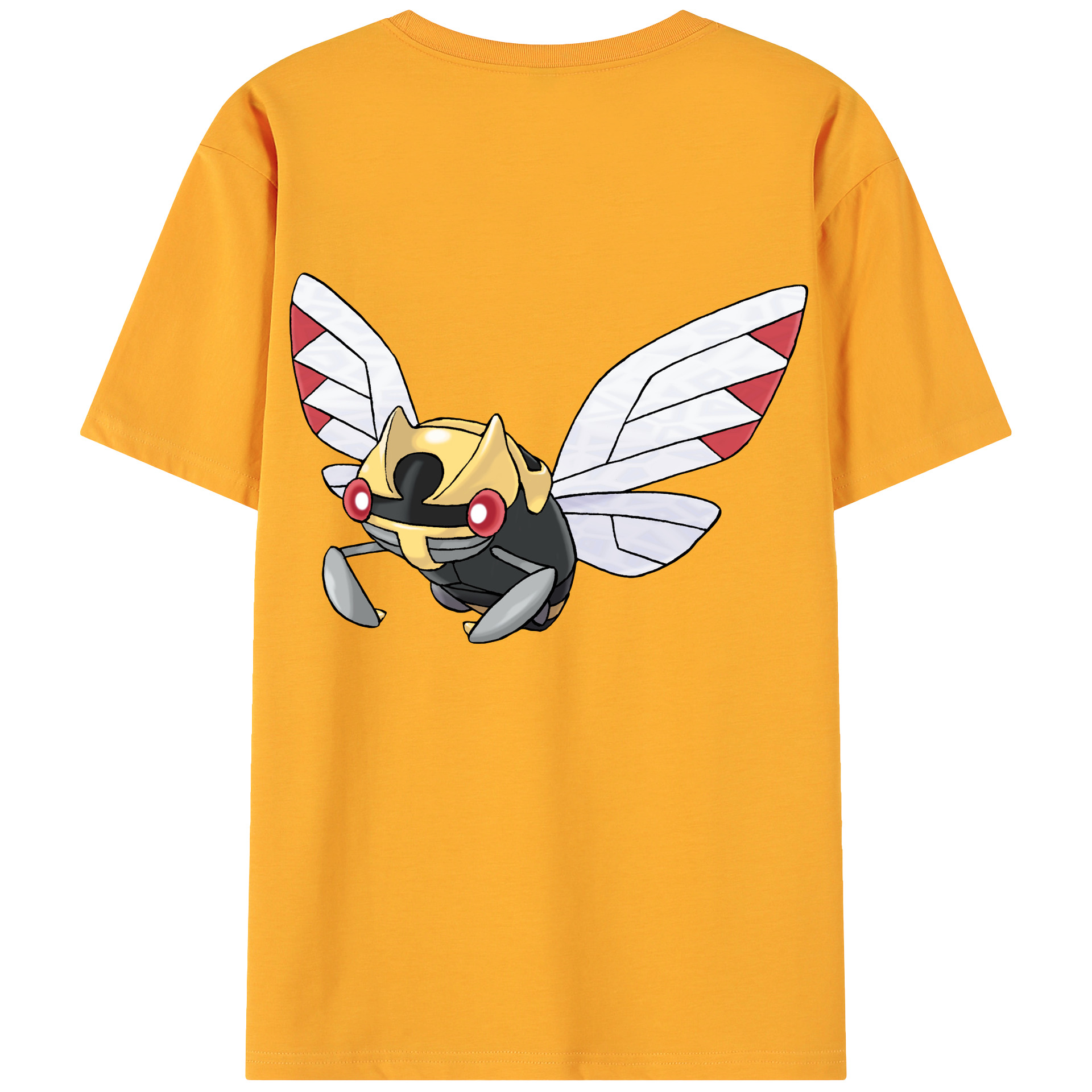（画像用） ポケットモンスター Pokémon 綿100％ メンズ半袖Tシャツ（バックプリント） 通気性