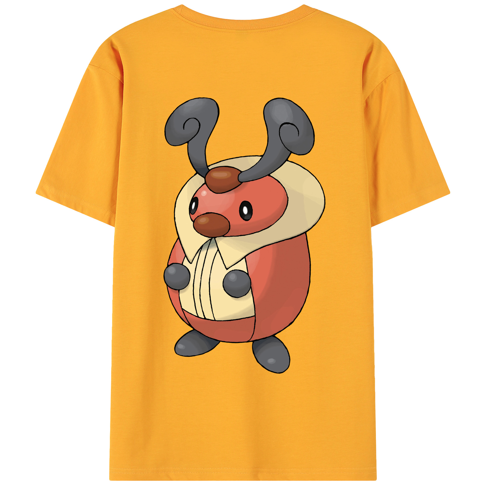 （画像用） ポケットモンスター Pokémon 綿100％ メンズ半袖Tシャツ（バックプリント） 通気性