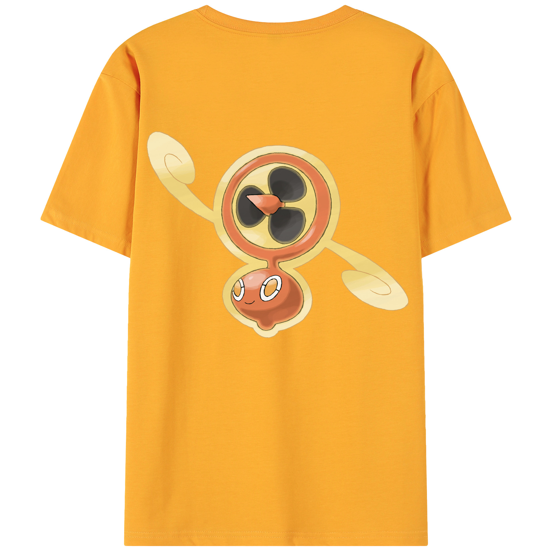 （画像用） ポケットモンスター Pokémon 綿100％ メンズ半袖Tシャツ（バックプリント） 通気性