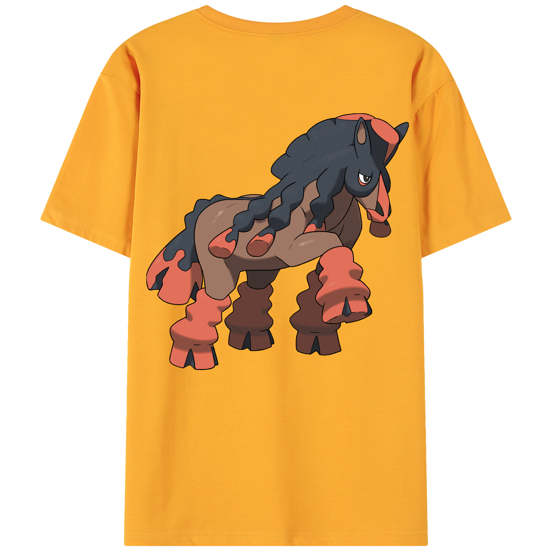 （画像用） ポケットモンスター Pokémon 綿100％ メンズ半袖Tシャツ（バックプリント） 通気性