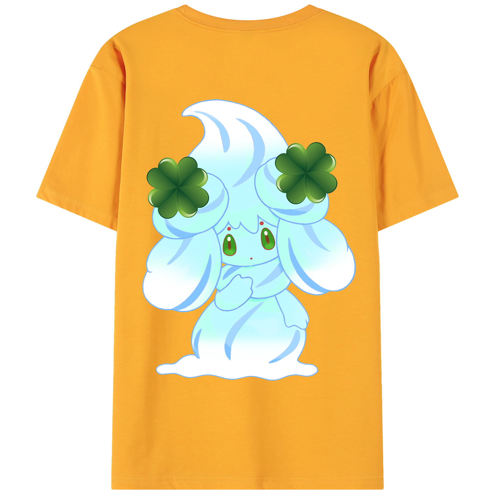 （画像用） ポケットモンスター Pokémon 綿100％ メンズ半袖Tシャツ（バックプリント） 通気性