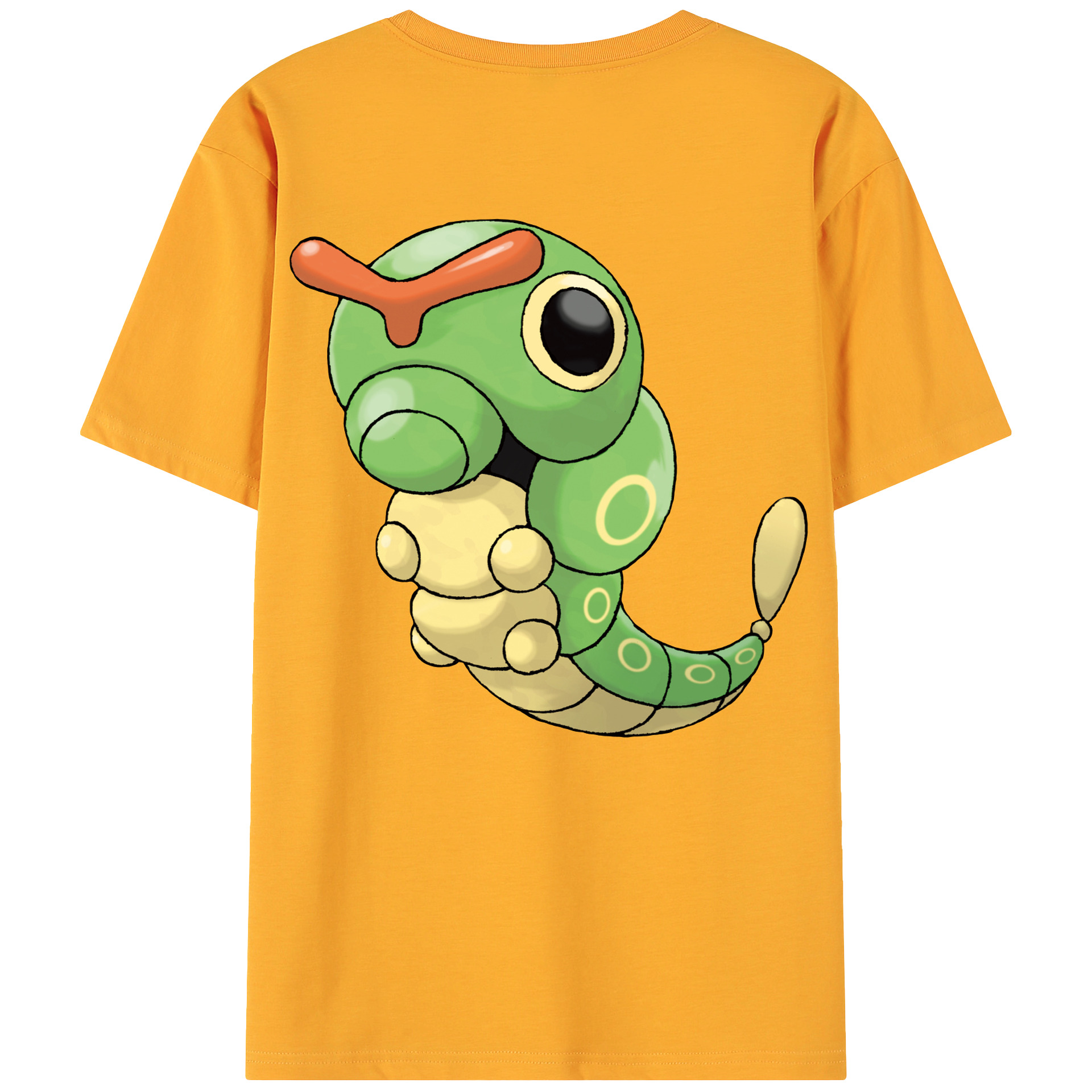 （画像用） ポケットモンスター Pokémon 綿100％ メンズ半袖Tシャツ（バックプリント） 通気性