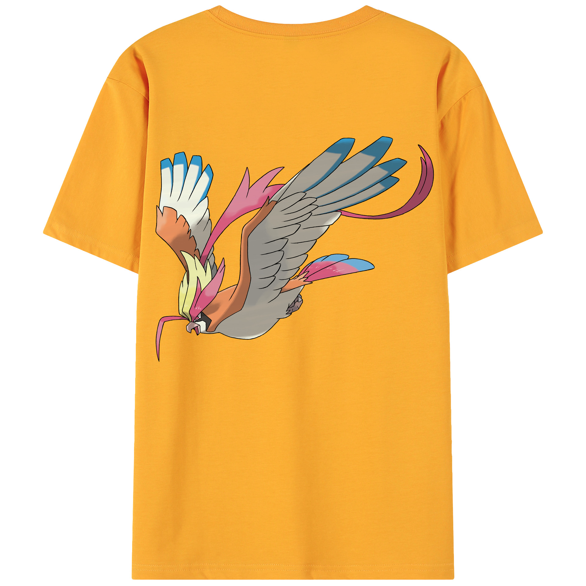 （画像用） ポケットモンスター Pokémon 綿100％ メンズ半袖Tシャツ（バックプリント） 通気性