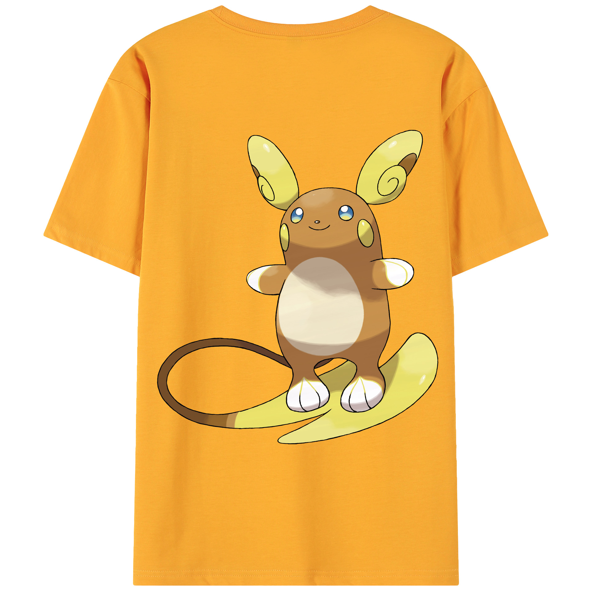 （画像用） ポケットモンスター Pokémon 綿100％ メンズ半袖Tシャツ（バックプリント） 通気性