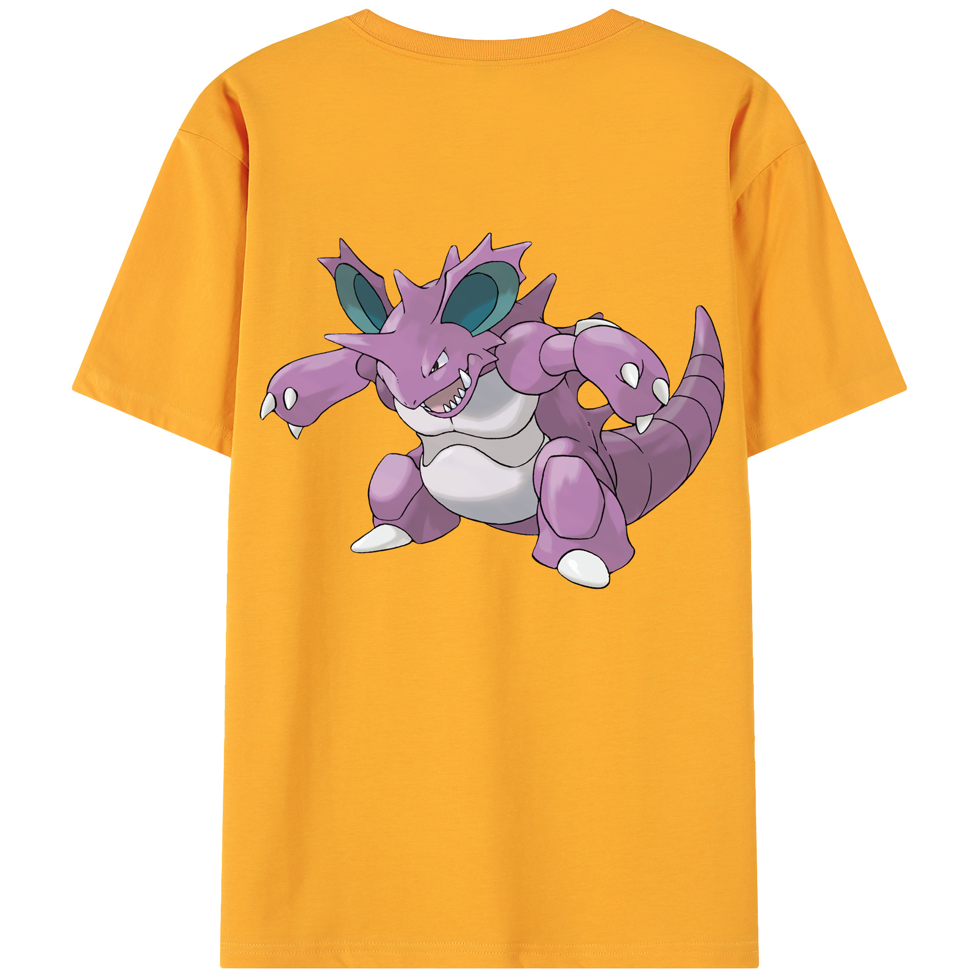 （画像用） ポケットモンスター Pokémon 綿100％ メンズ半袖Tシャツ（バックプリント） 通気性
