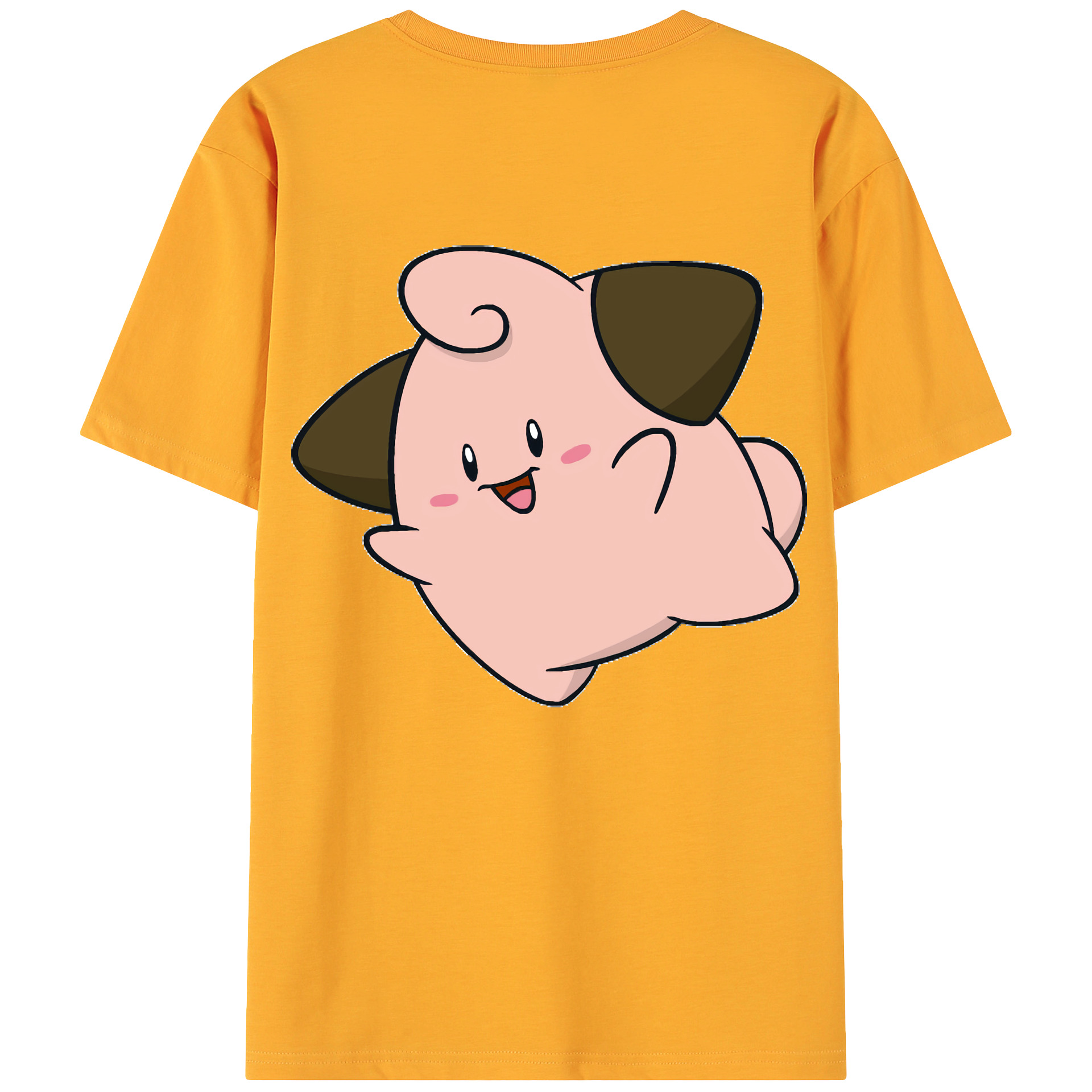 （画像用） ポケットモンスター Pokémon 綿100％ メンズ半袖Tシャツ（バックプリント） 通気性