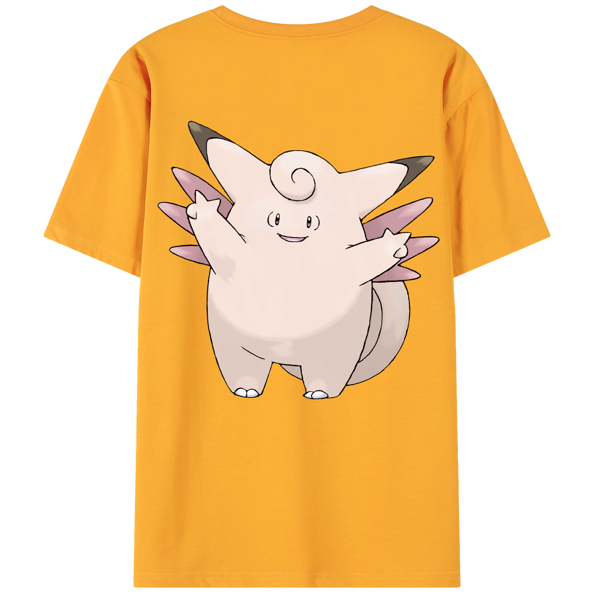 （画像用） ポケットモンスター Pokémon 綿100％ メンズ半袖Tシャツ（バックプリント） 通気性