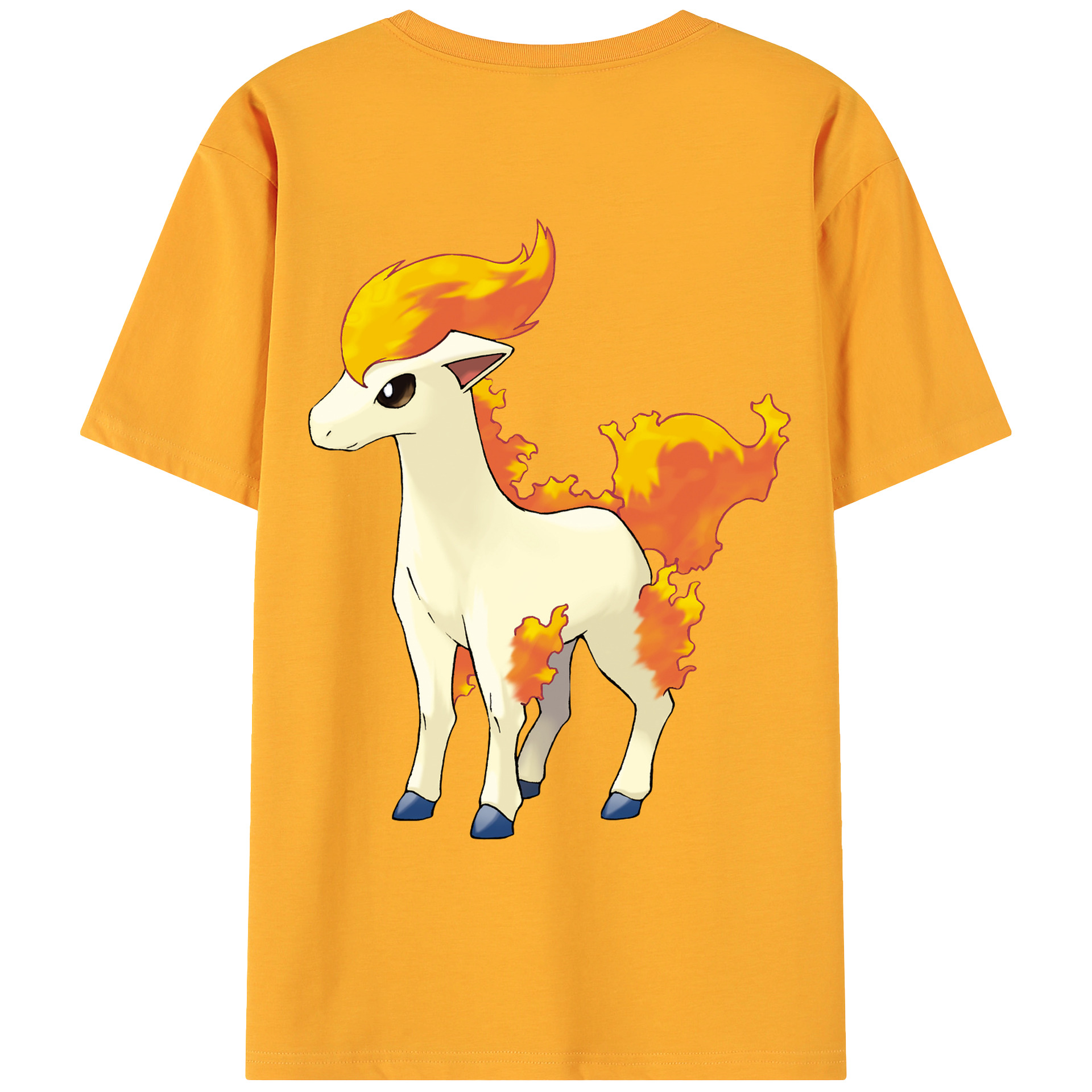 （画像用） ポケットモンスター Pokémon 綿100％ メンズ半袖Tシャツ（バックプリント） 通気性