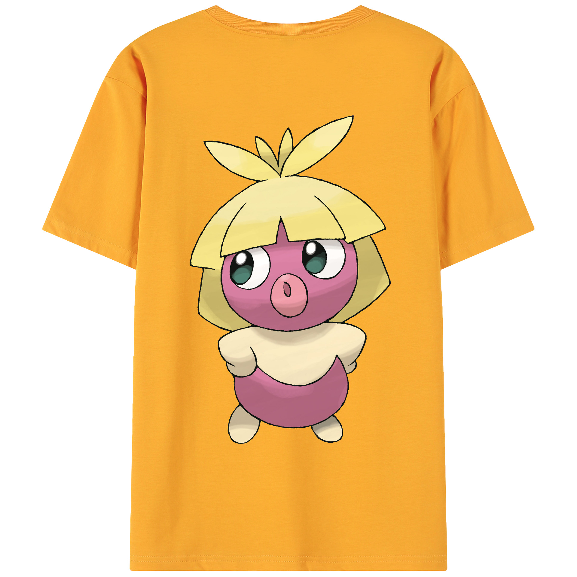 （画像用） ポケットモンスター Pokémon 綿100％ メンズ半袖Tシャツ（バックプリント） 通気性